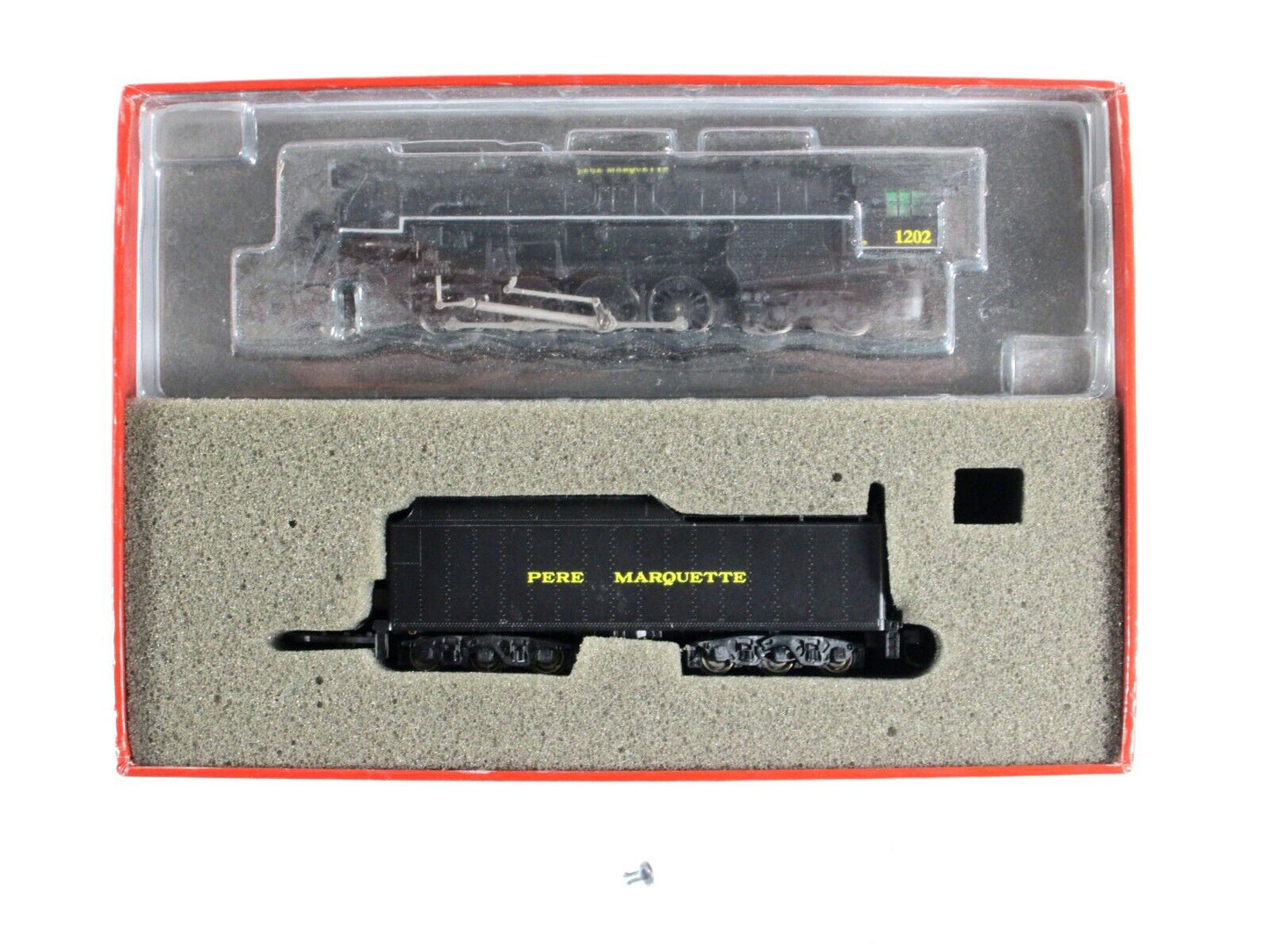 N Scale *PERE MARQUETTE* 2-8-4 Berkshire Steam Locomotive #1202 - Life-Like 7467