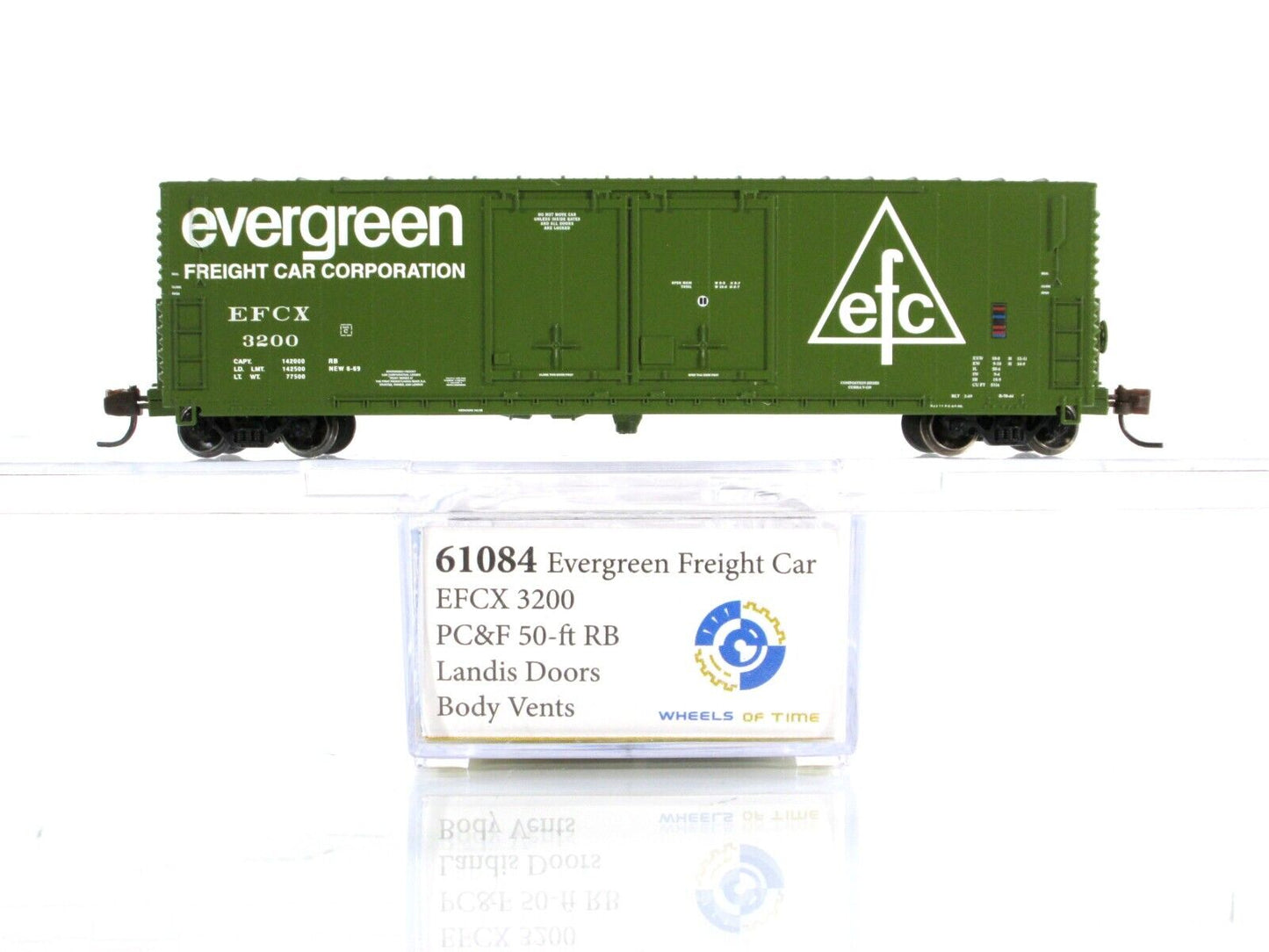 N Scale **EVERGREEN** Southern Pacific 50' Box Car 8-Set - WHEELS of TIME **RARE