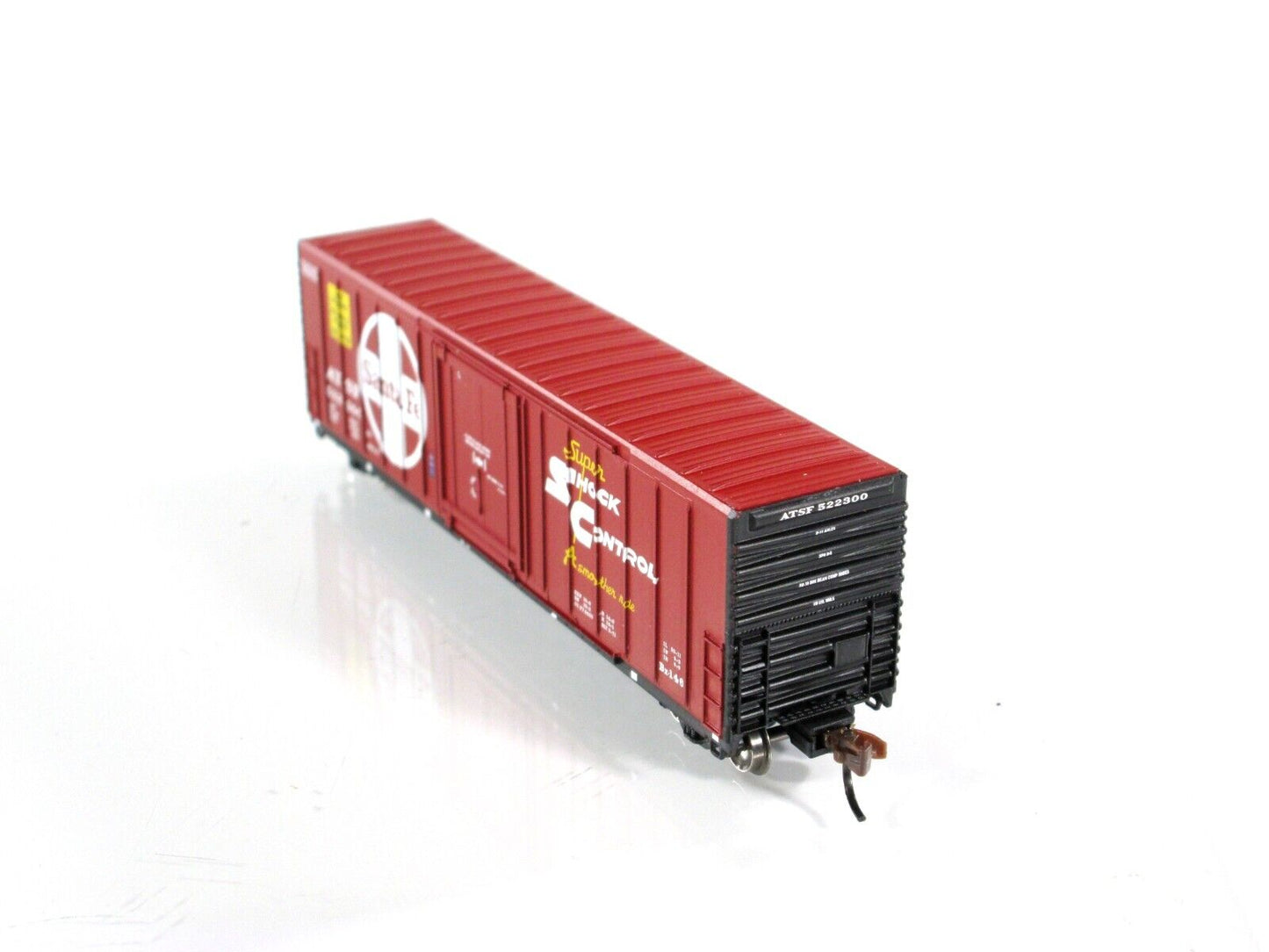 N Scale *SANTA FE* Super Shock Control Box Car 8-Pack Set, WHEELS of TIME *RARE*