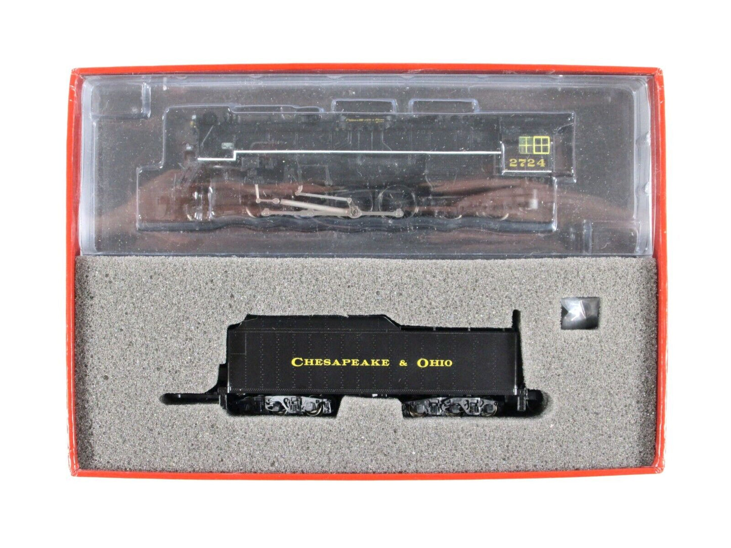 N Scale **CHESAPEAKE & OHIO** 2-8-4 Berkshire Locomotive #2724 -- Life-Like 7465