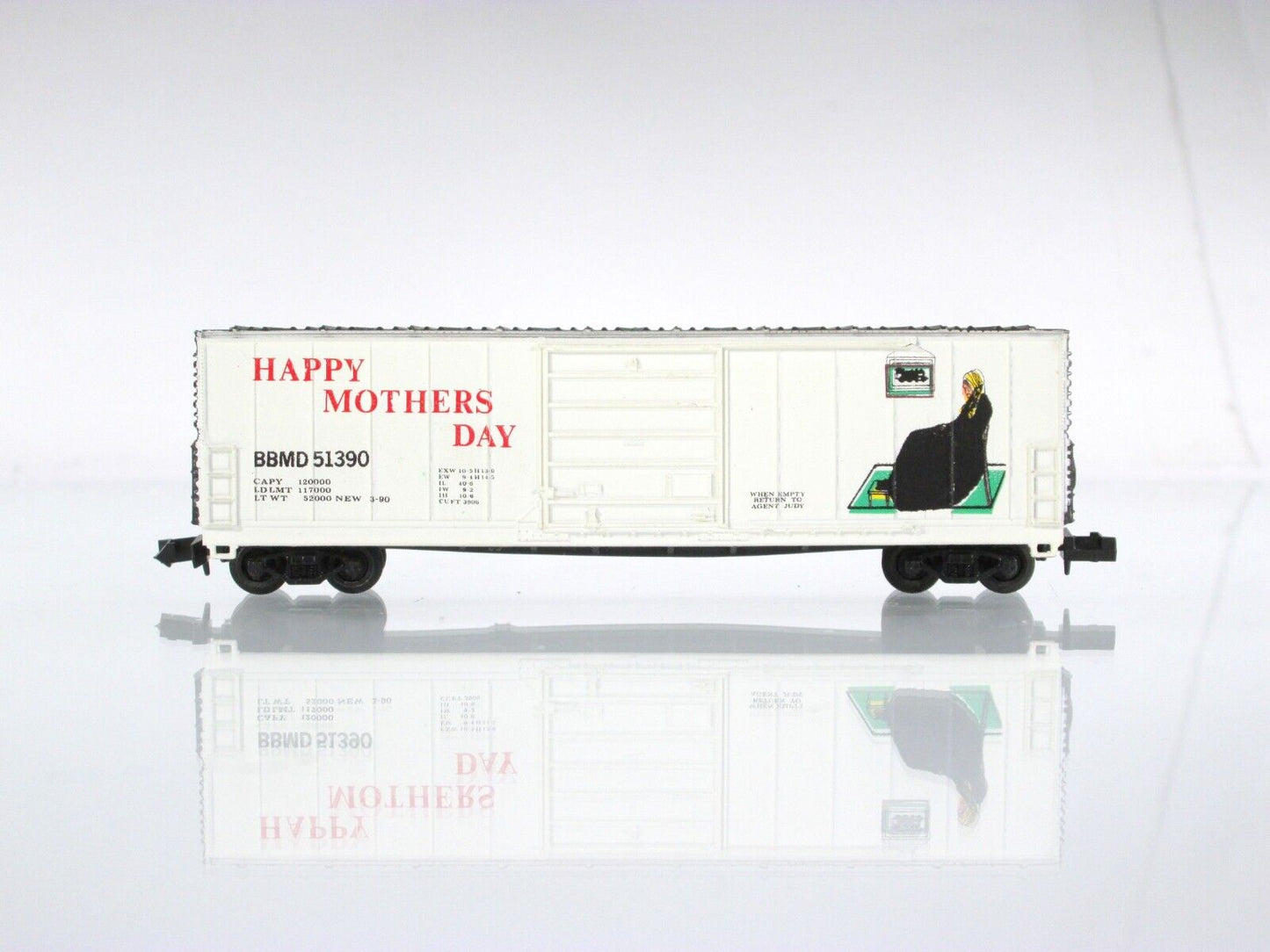 N Scale ***HAPPY MOTHER'S DAY*** 50' Door Box Car - BBMD 51390 ---- Bev-Bel 2173