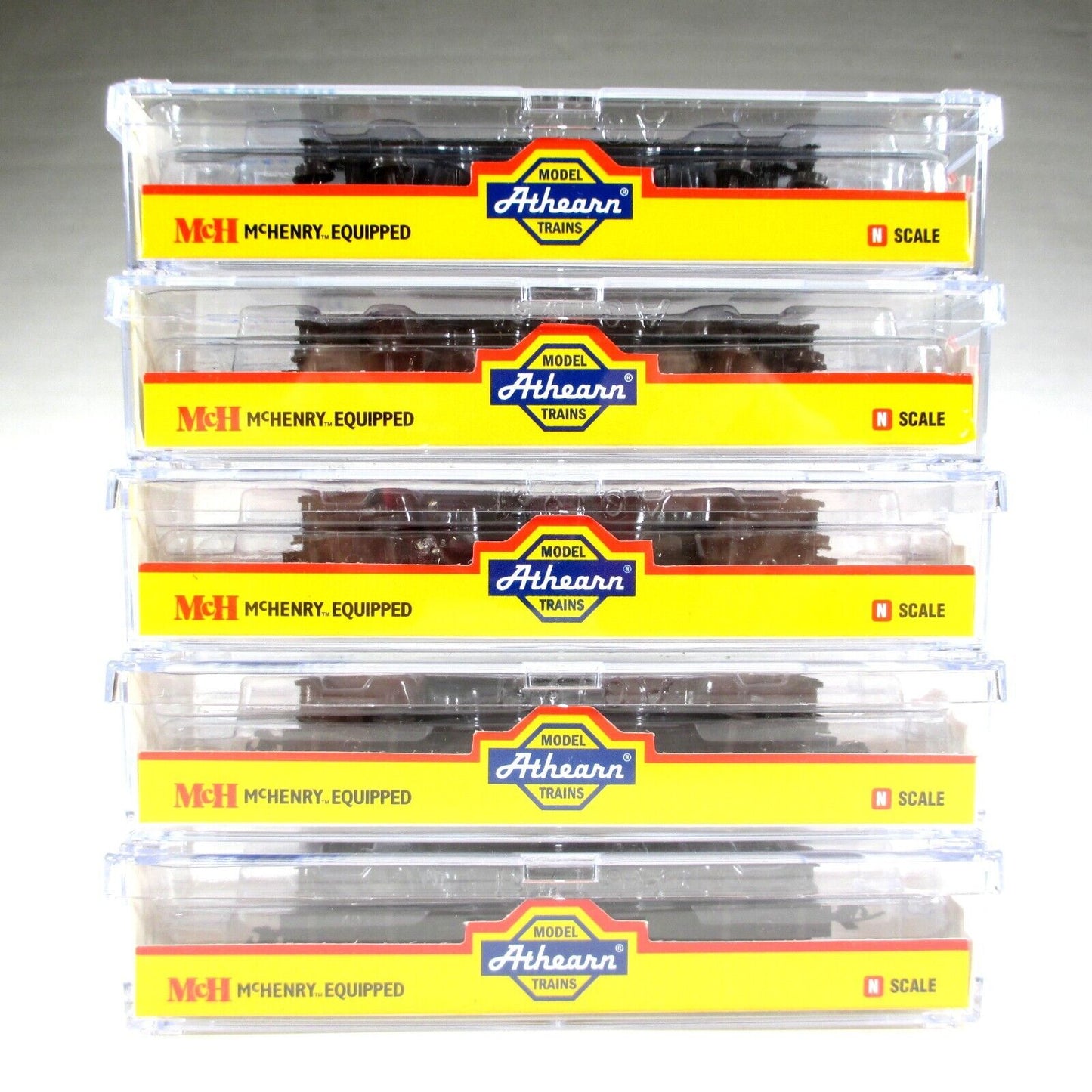 N Scale **CANADIAN PACIFIC** 3-Bay Coal Hopper 5-Car Set, Athearn 11959 **RARE**