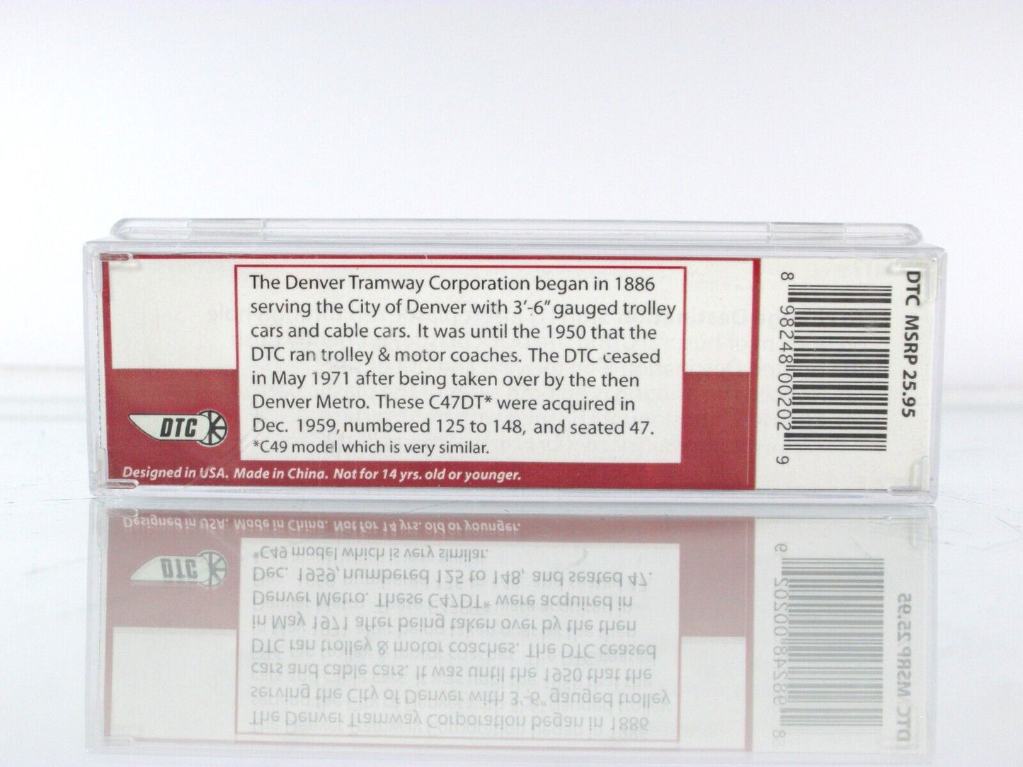 N Scale ***DENVER TRAMWAY*** Transit Motor Coach #132 - WHEELS of TIME 90542