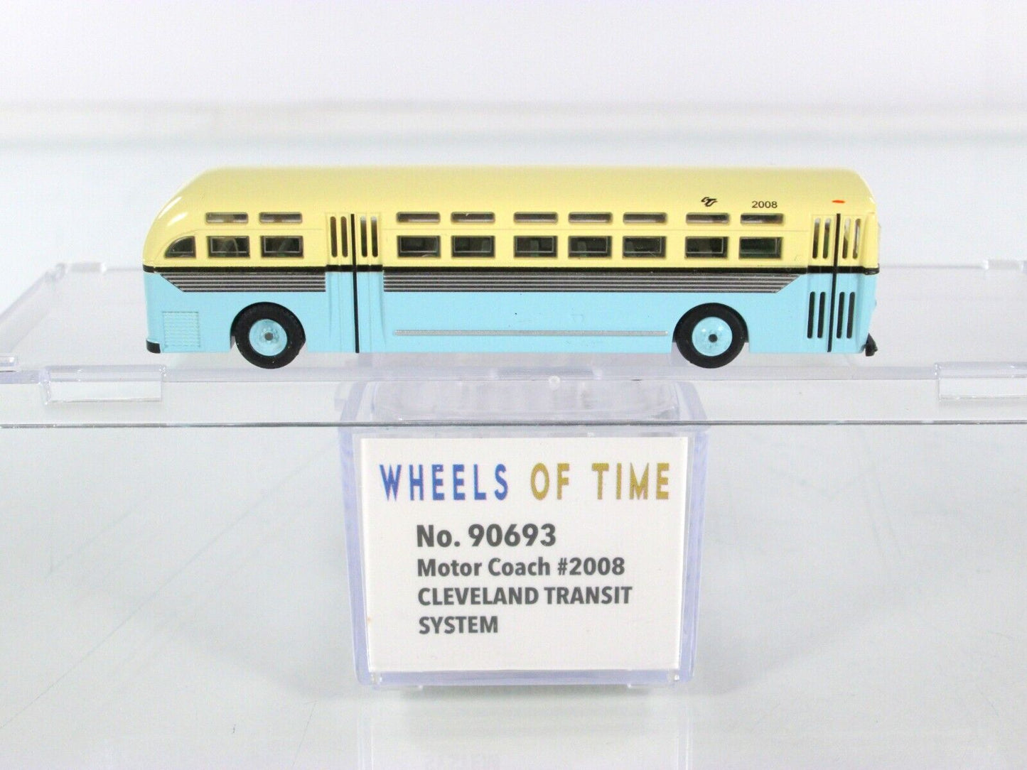N Scale ***CLEVELAND TRANSIT SYSTEM*** Motor Coach #2008 - WHEELS of TIME 90693