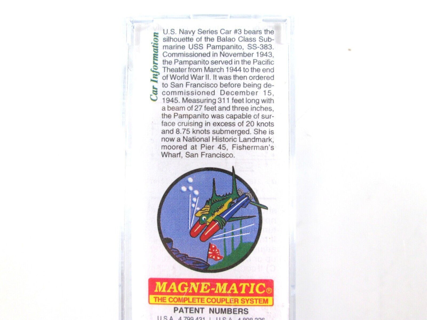 N Scale USS **PAMPANITO** US Navy Series 50' Box Car ----- Micro Trains 03800403