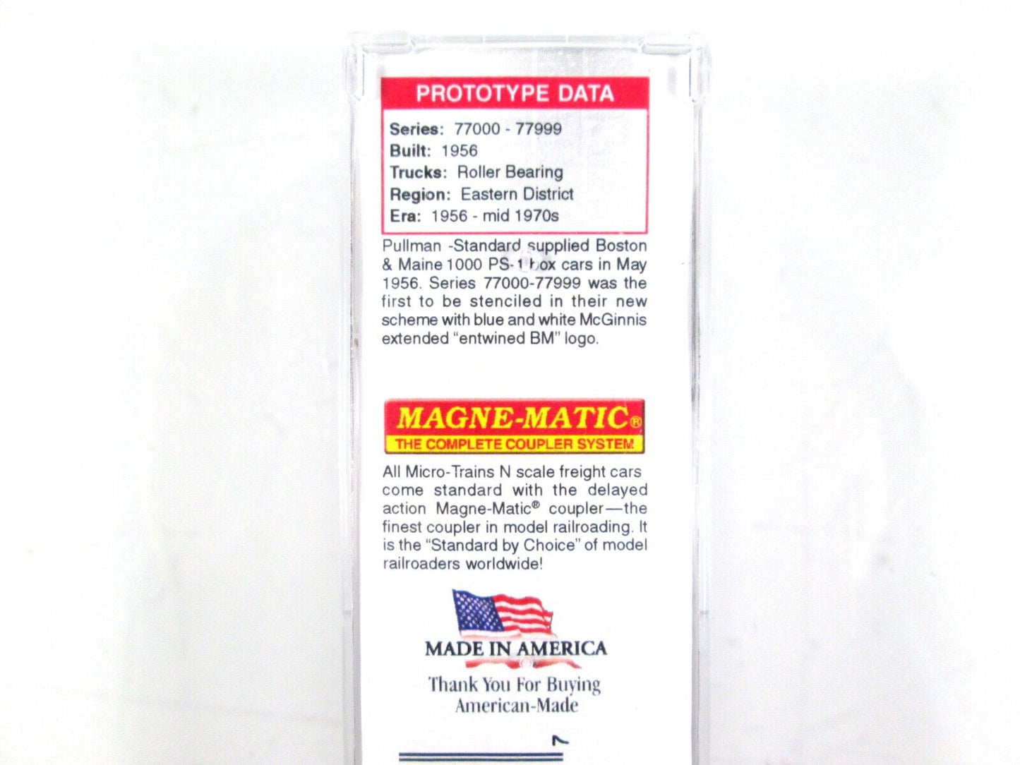 N Scale ***BOSTON & MAINE*** Graffiti Box Car - Micro Trains 03144440