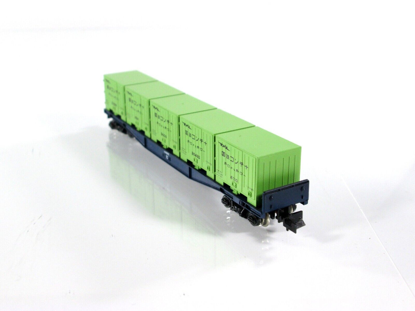 N Scale ***JAPAN*** Containers on Flat Car -- JNR #10015 ----- Kato 8002 / 10000