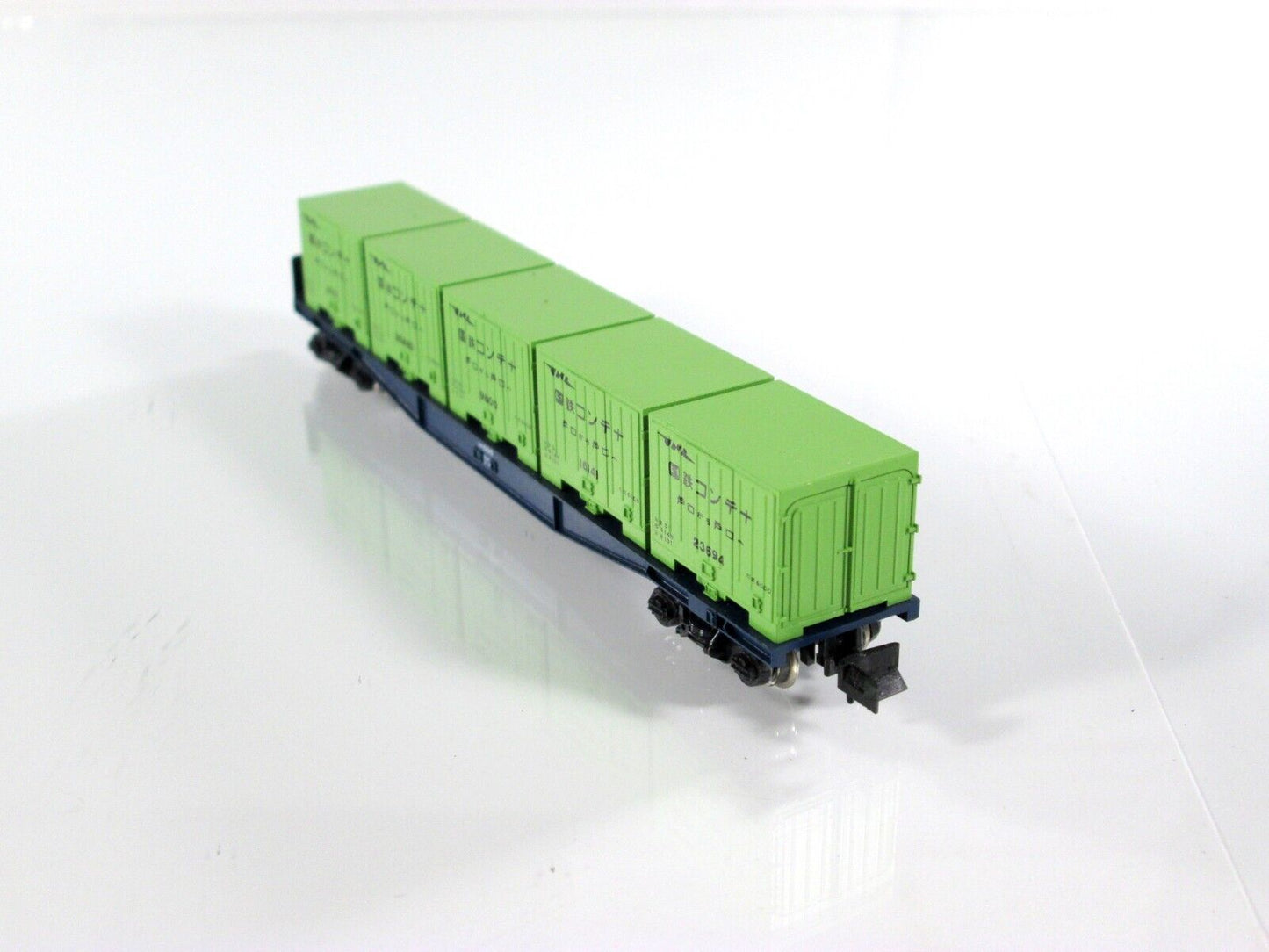 N Scale ***JAPAN*** Containers on Flat Car -- JNR #10015 ----- Kato 8002 / 10000