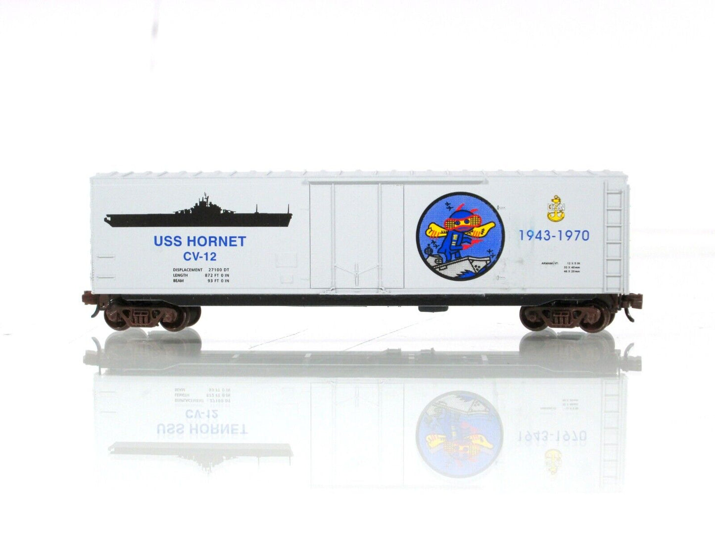 N Scale **USS HORNET** US Navy Aircraft Carrier Box Car -- Micro Trains 03800402