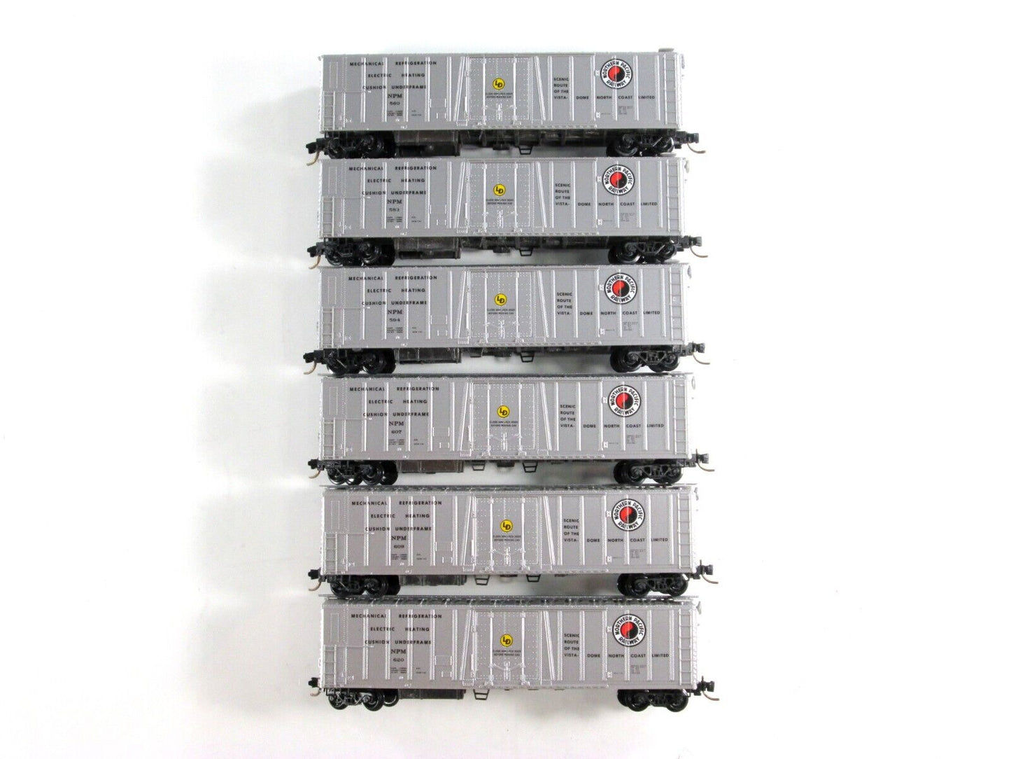 N Scale ***NORTHERN PACIFIC*** 51' Reefer 6-Pack Set -- Kadee Micro Trains 70052