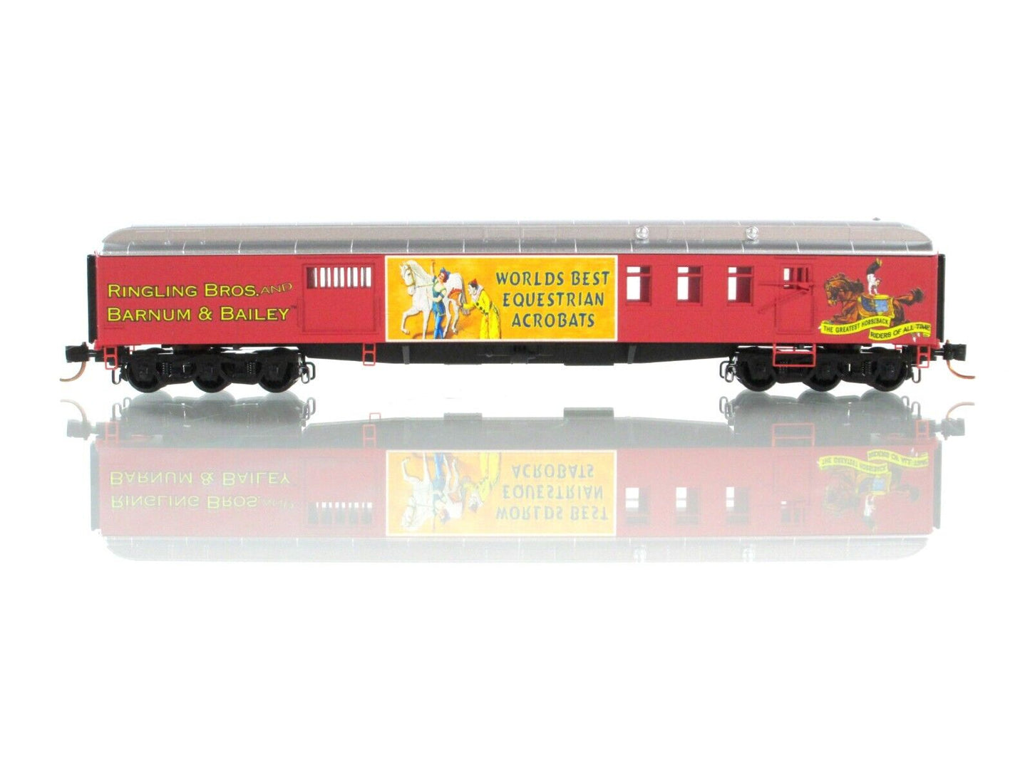 N Scale ***RINGLING Bros.*** EQUESTRIAN Mail-Baggage Car - Micro Trains 14800250
