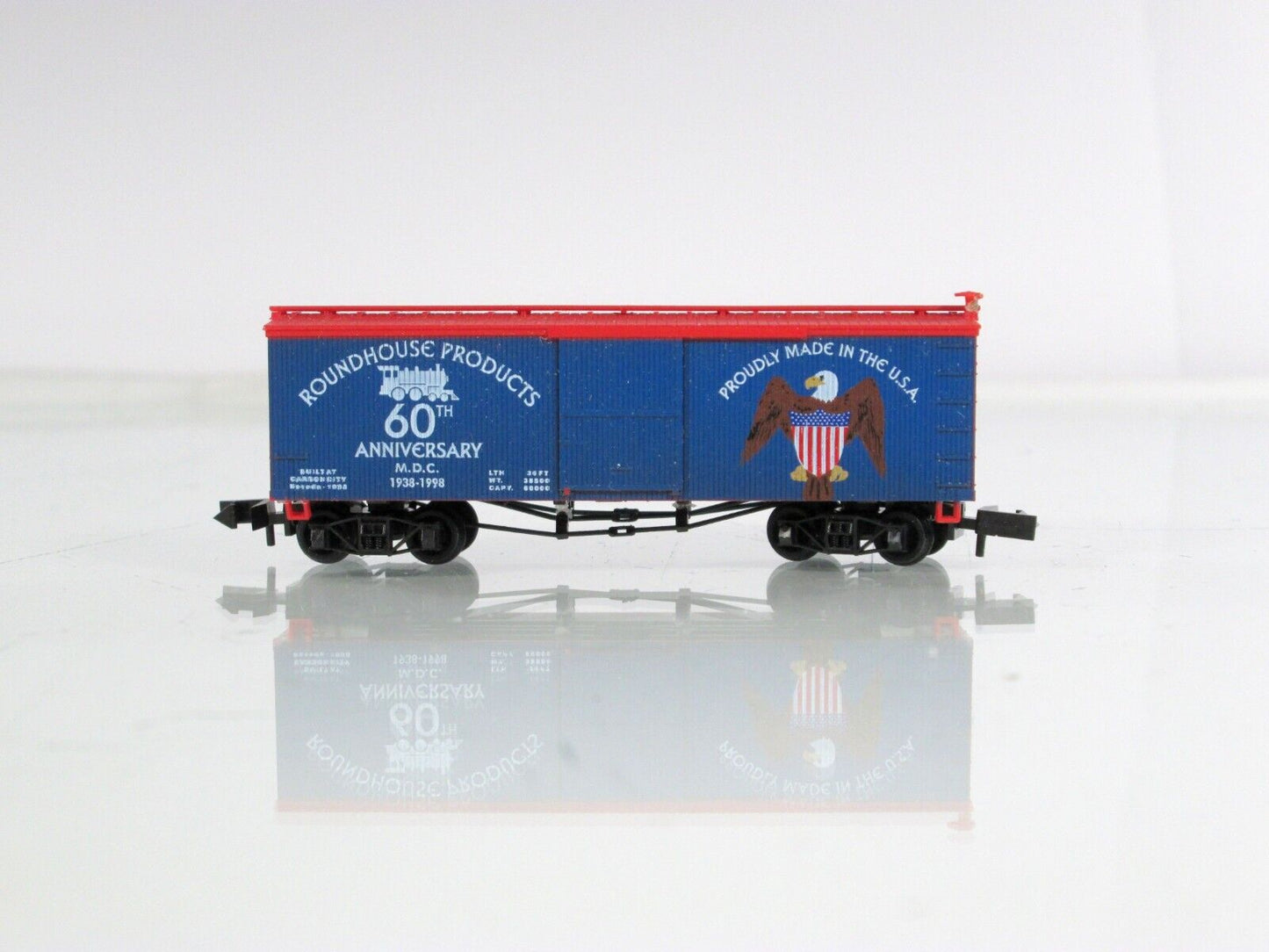 N Scale **PRIDE in AMERICA** 60th Anniv. Old Timer 36' Box Car - Roundhouse 8918