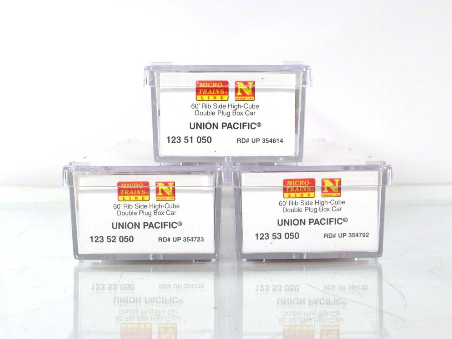 N Scale ***UNION PACIFIC*** 60' High-Cube Box Car 3-Pack - Micro Trains 99302150