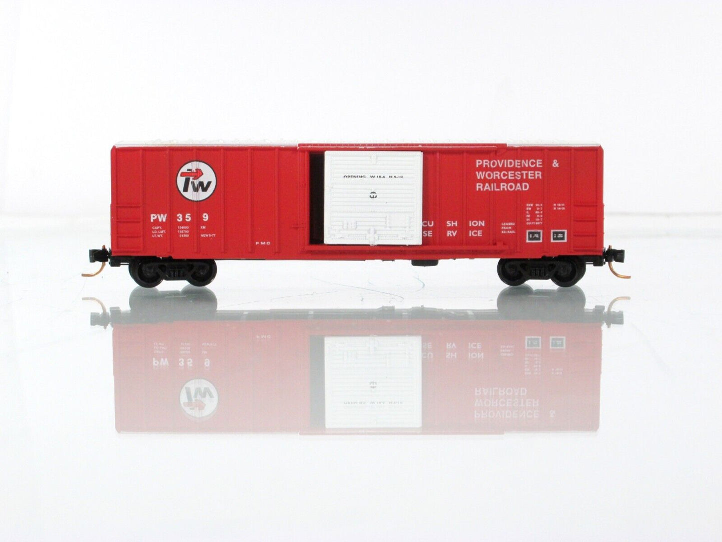 N Scale **PROVIDENCE WORCESTER** Box Car Set - Premiere Editions 2657, MTL *RARE