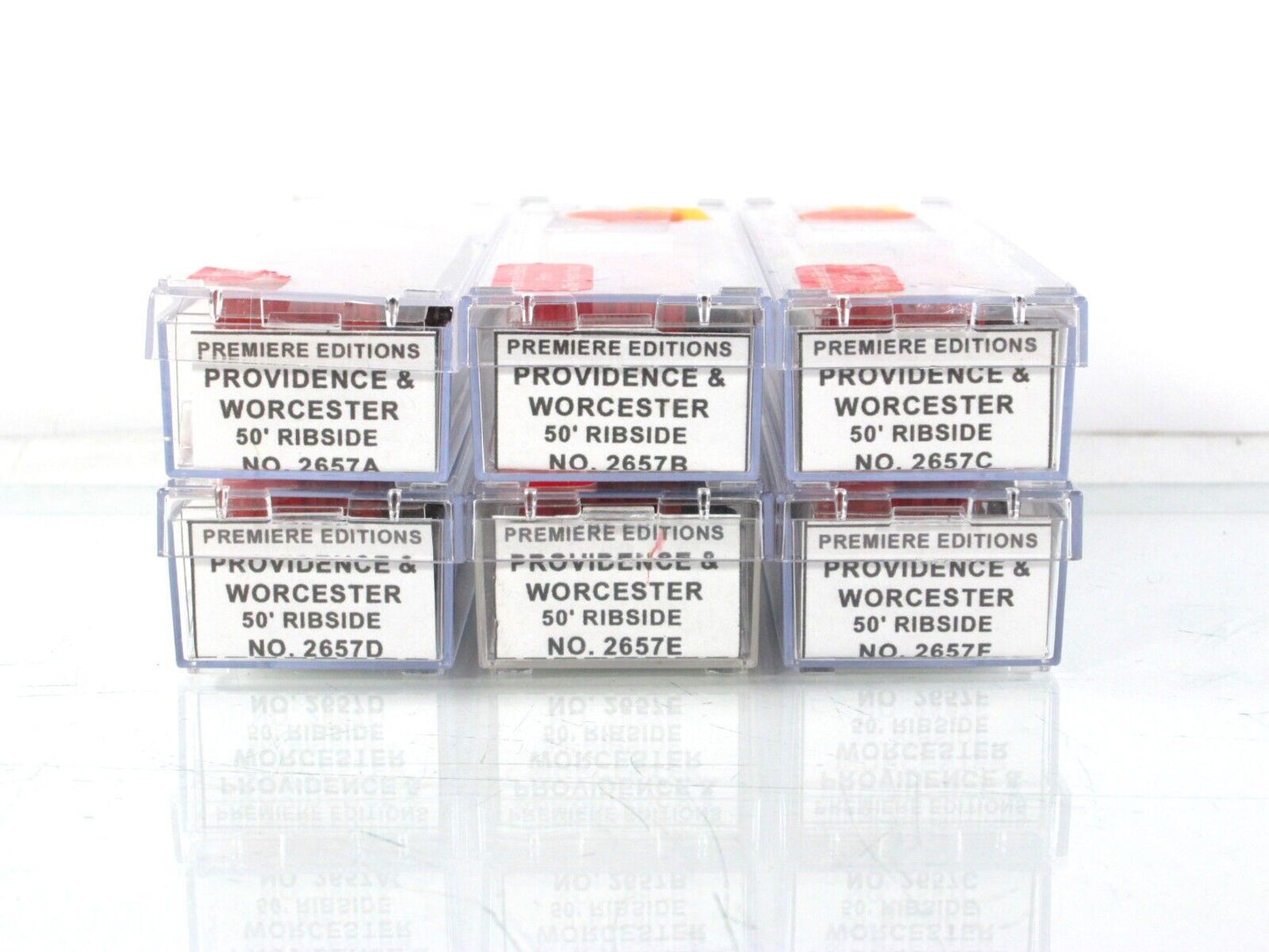 N Scale **PROVIDENCE WORCESTER** Box Car Set - Premiere Editions 2657, MTL *RARE