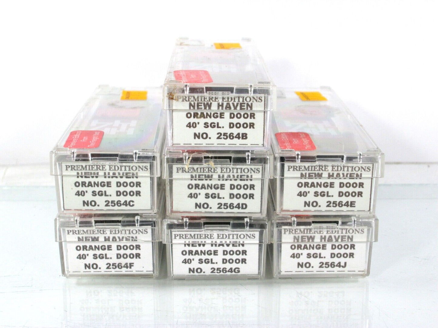 N Scale ***NEW HAVEN*** Box Car 7-Pack Set - Premiere Editions 2564, MTL **RARE*