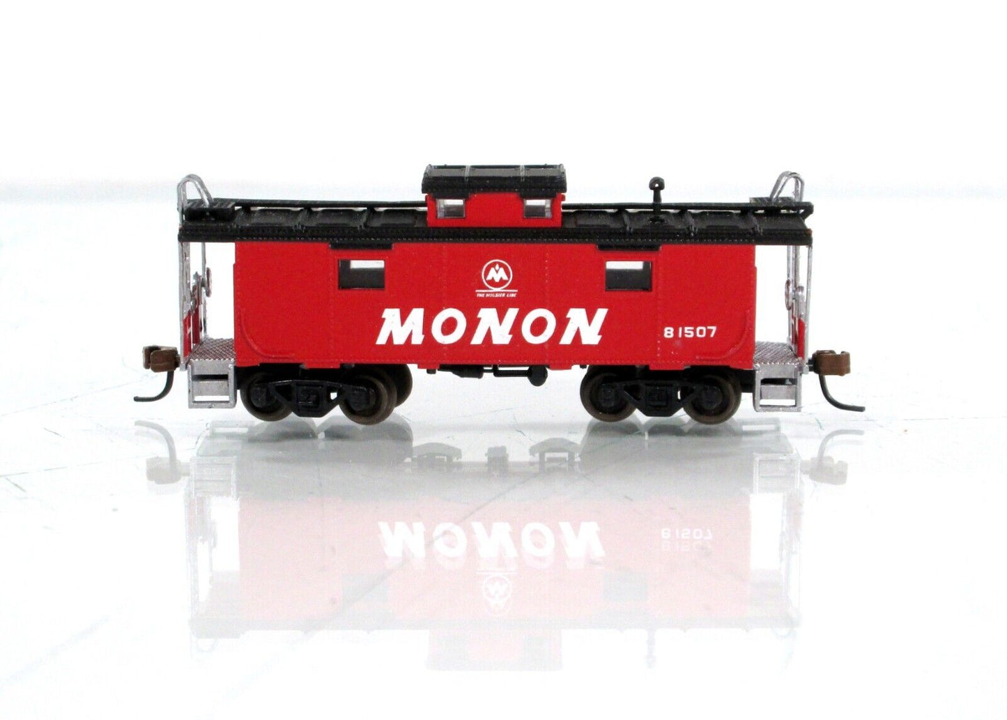 N Scale ****MONON**** Custom NE-6 Cupola Caboose, MON 81507 --- Atlas ***RARE***