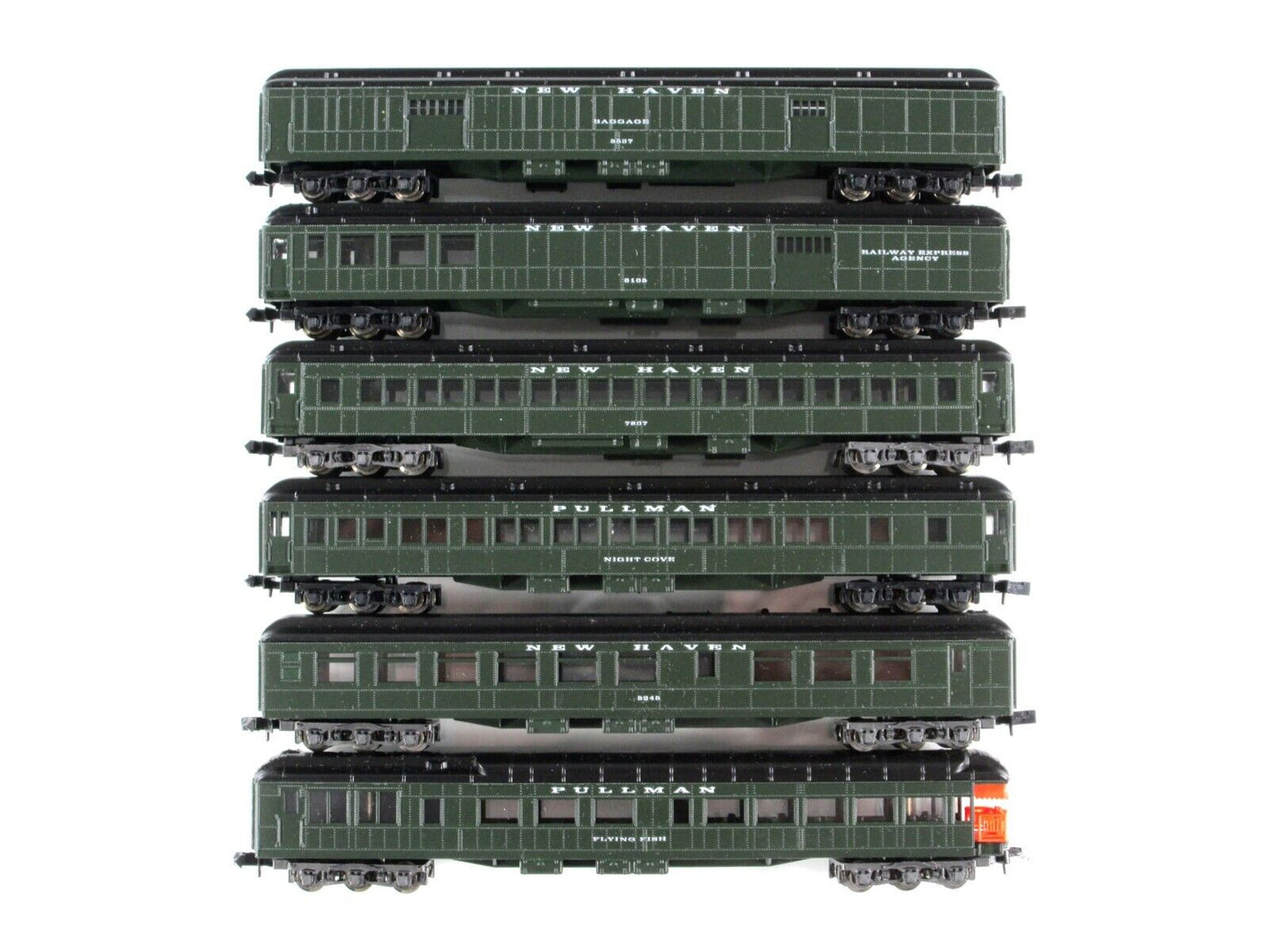 N Scale ***NEW HAVEN*** Heavyweight Passenger Car 6-Pack Set 2 - Con-Cor 5700241