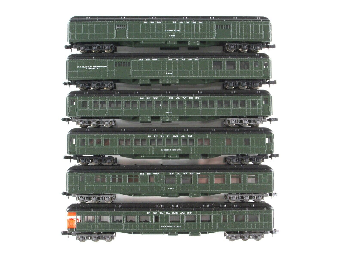 N Scale ***NEW HAVEN*** Heavyweight Passenger Car 6-Pack Set 2 - Con-Cor 5700241