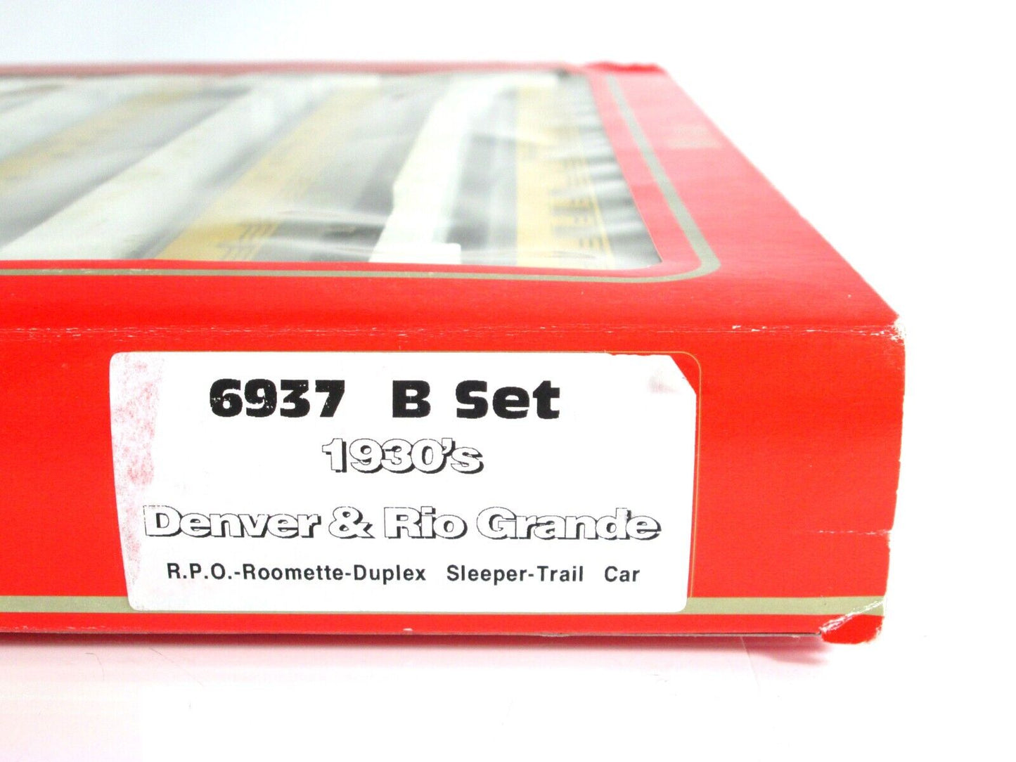 HO Scale DENVER RIO GRANDE 1930s Lightweight Passenger 4-Car Set, Rivarossi 6937