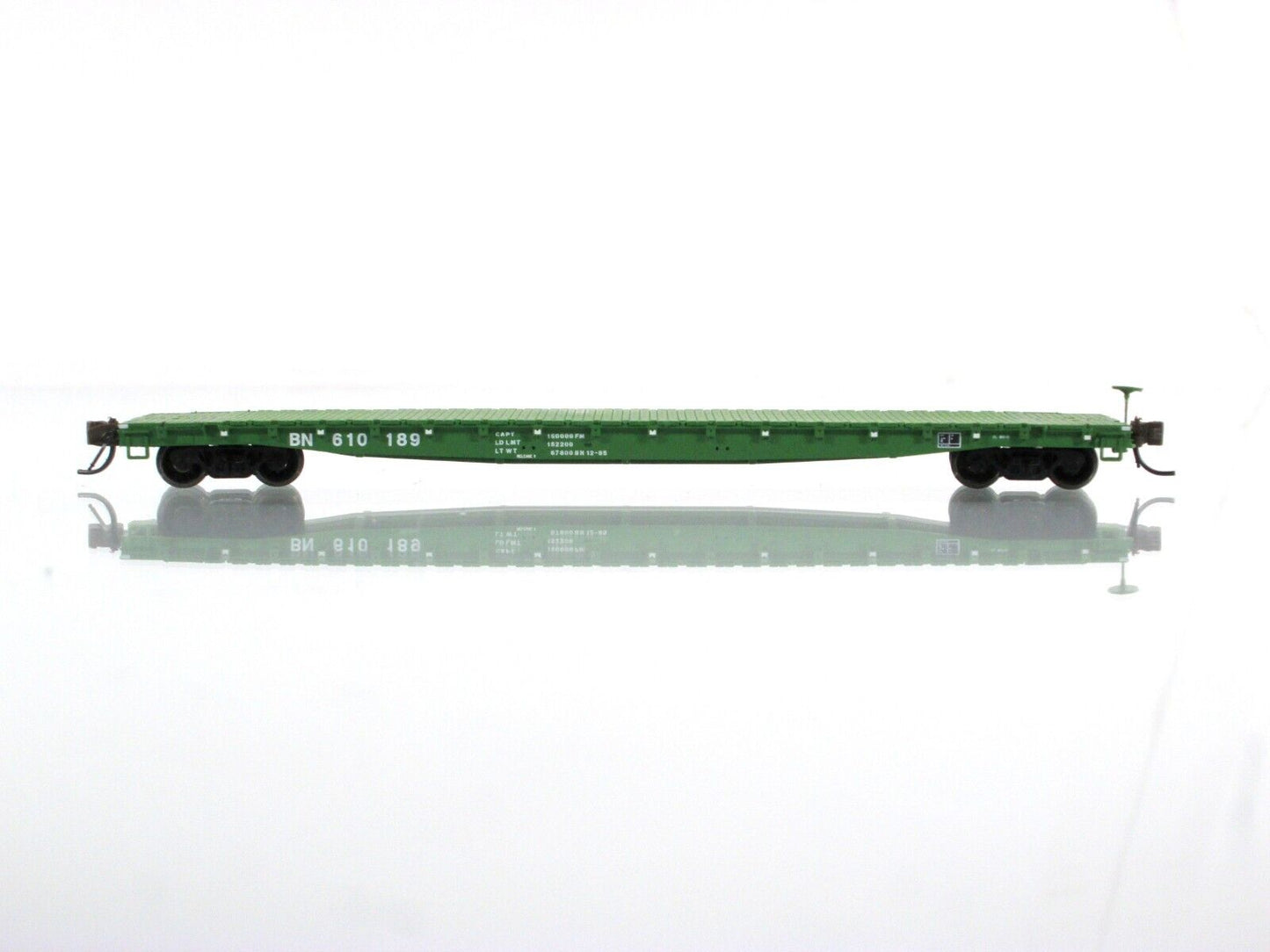 N Scale ***BURLINGTON NORTHERN*** GSC 60' Flat Car 4-Pack Set -BLMA Models *RARE