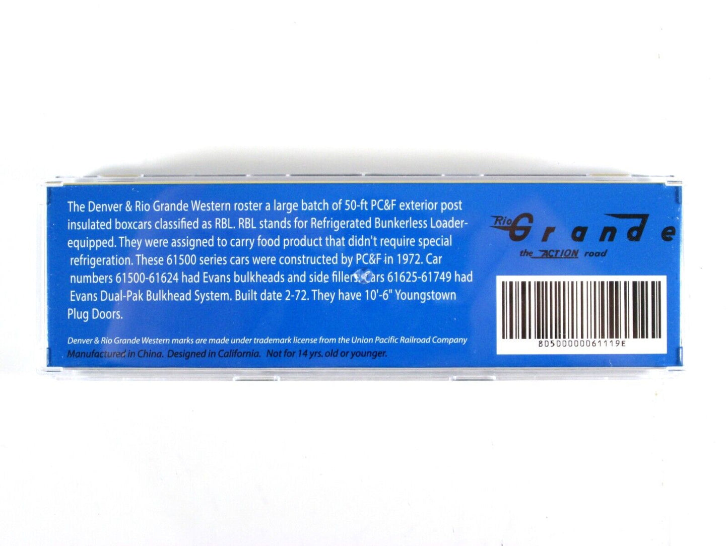 N Scale **DENVER RIO GRANDE** Insulated Box Car 8-Set, WHEELS of TIME, MTL Cplrs