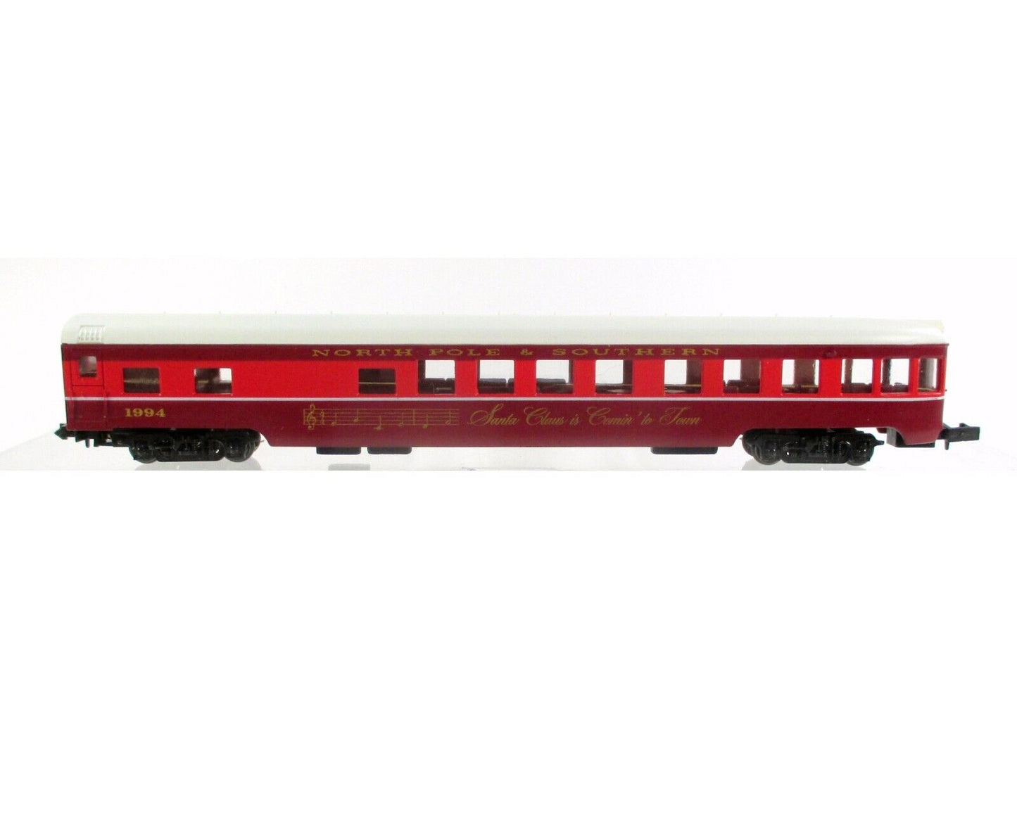 N Scale *NORTH POLE & SOUTHERN* SANTA CLAUS 1994 Observation Car -Con-Cor 00094N