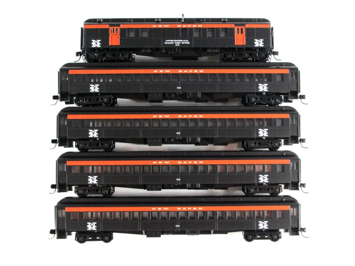 N Scale NEW HAVEN Heavyweight Passenger Car 5-Pack Set - Micro Trains 99302110