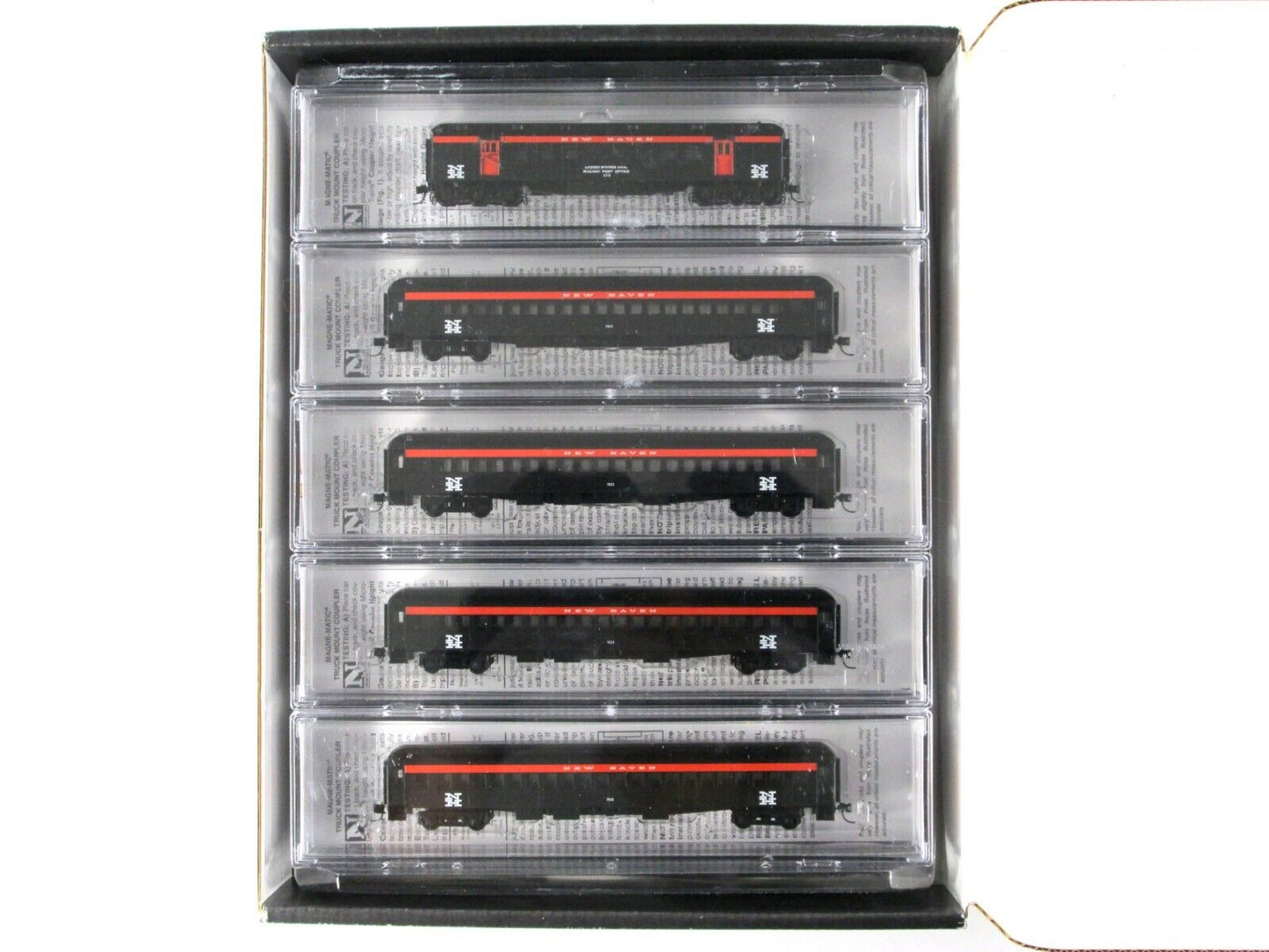N Scale NEW HAVEN Heavyweight Passenger Car 5-Pack Set - Micro Trains 99302110