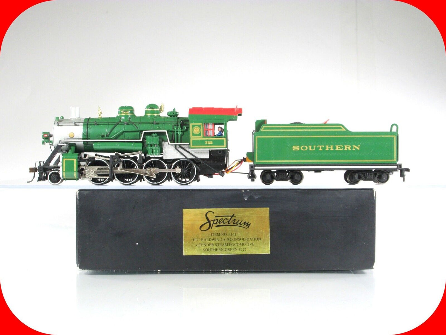 HO Scale **SOUTHERN** Baldwin 2-8-0 Consolidation #722 - Bachmann Spectrum 11413