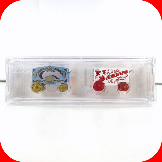 N Scale P.T. Barnum Vintage Circus Wagon Cars 2-Pack Set - Micro Trains 47000089