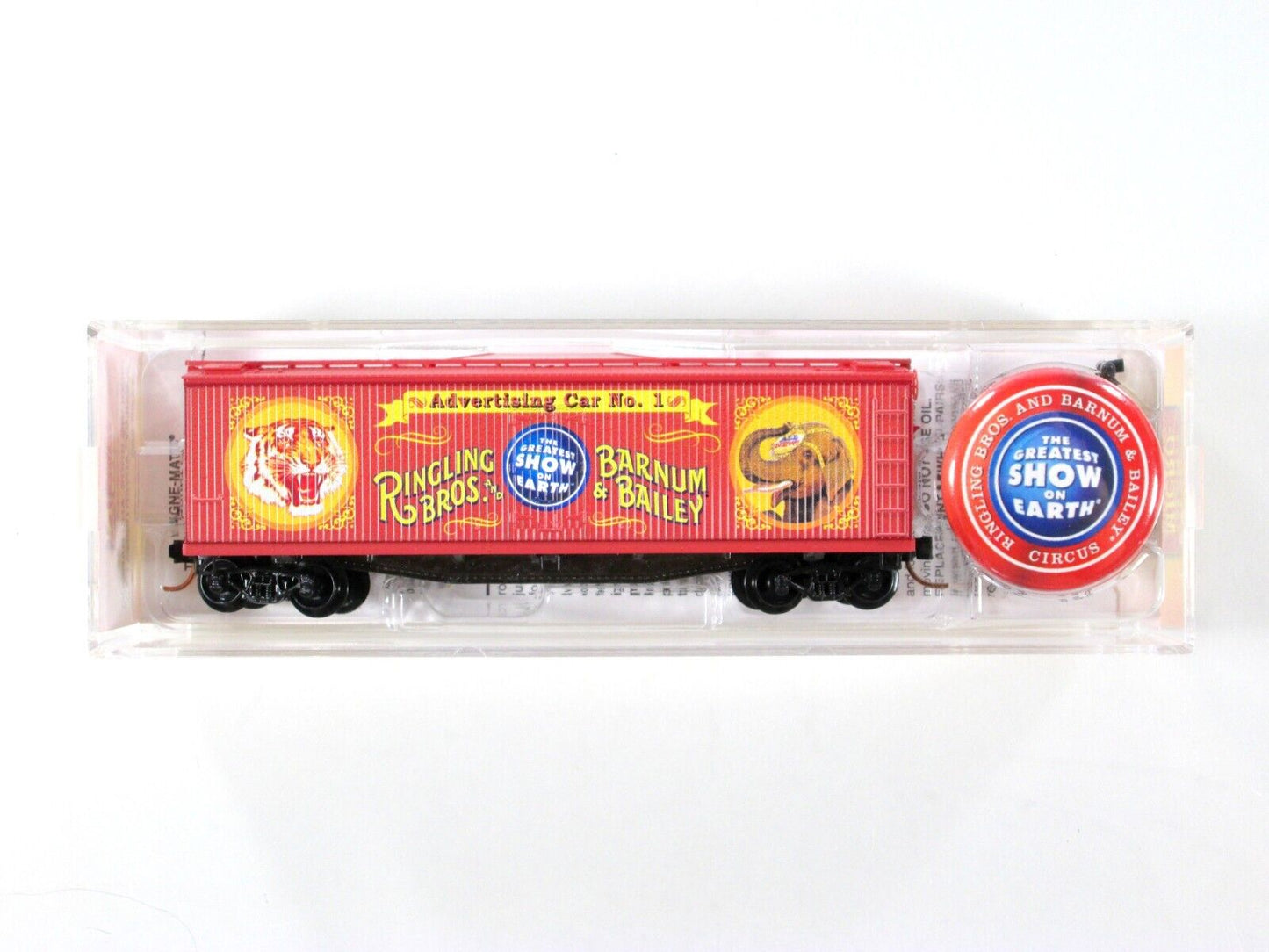 N Scale ***RINGLING CIRCUS*** Advertising Box Car #1 ----- Micro Trains 04700400