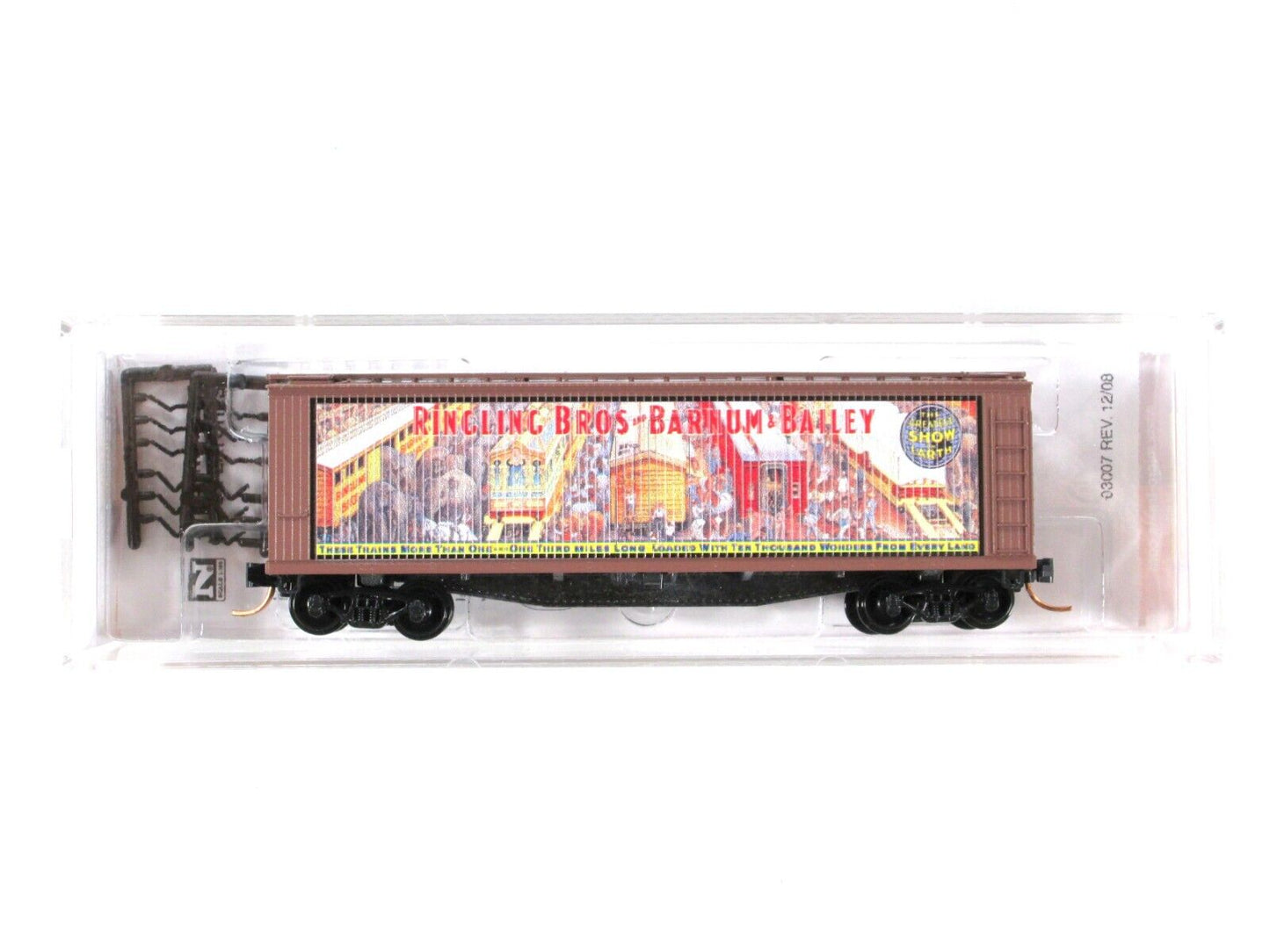 N Scale ***RINGLING CIRCUS*** Billboard Car #9 Box Car --- Micro Trains 04700409