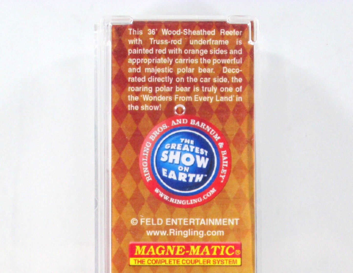N Scale ***RINGLING CIRCUS*** Polar Bear Box Car #20151 -- Micro Trains 05800100