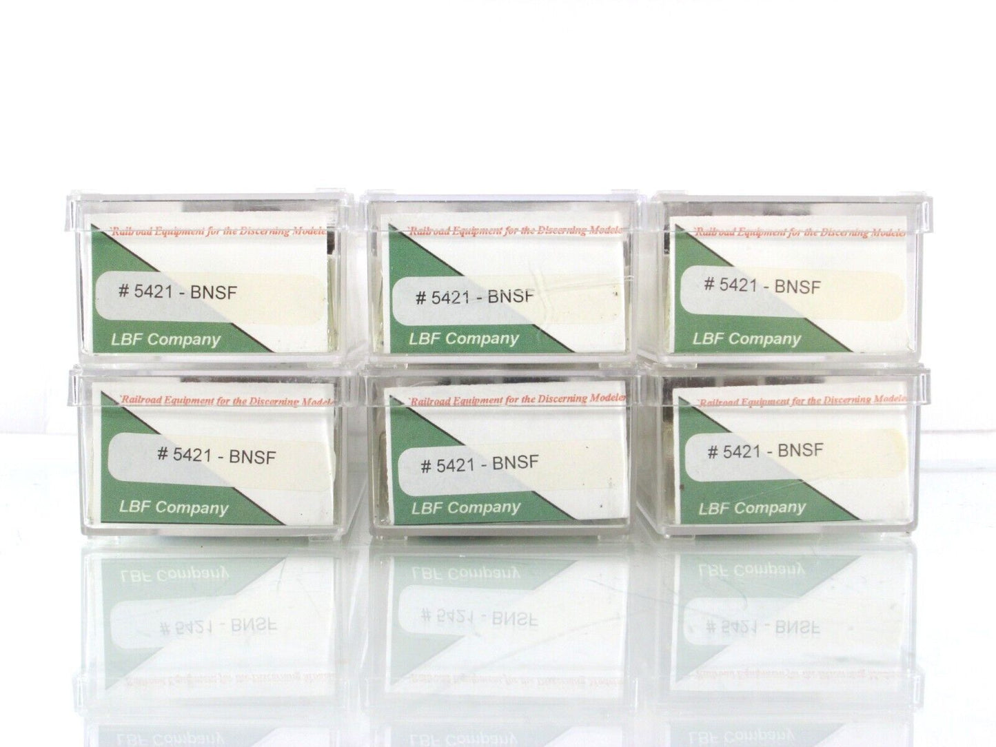 N Scale ***BNSF*** Bethgon Coalporter 6-Pack Set - LBF 5421, MTL Couplers