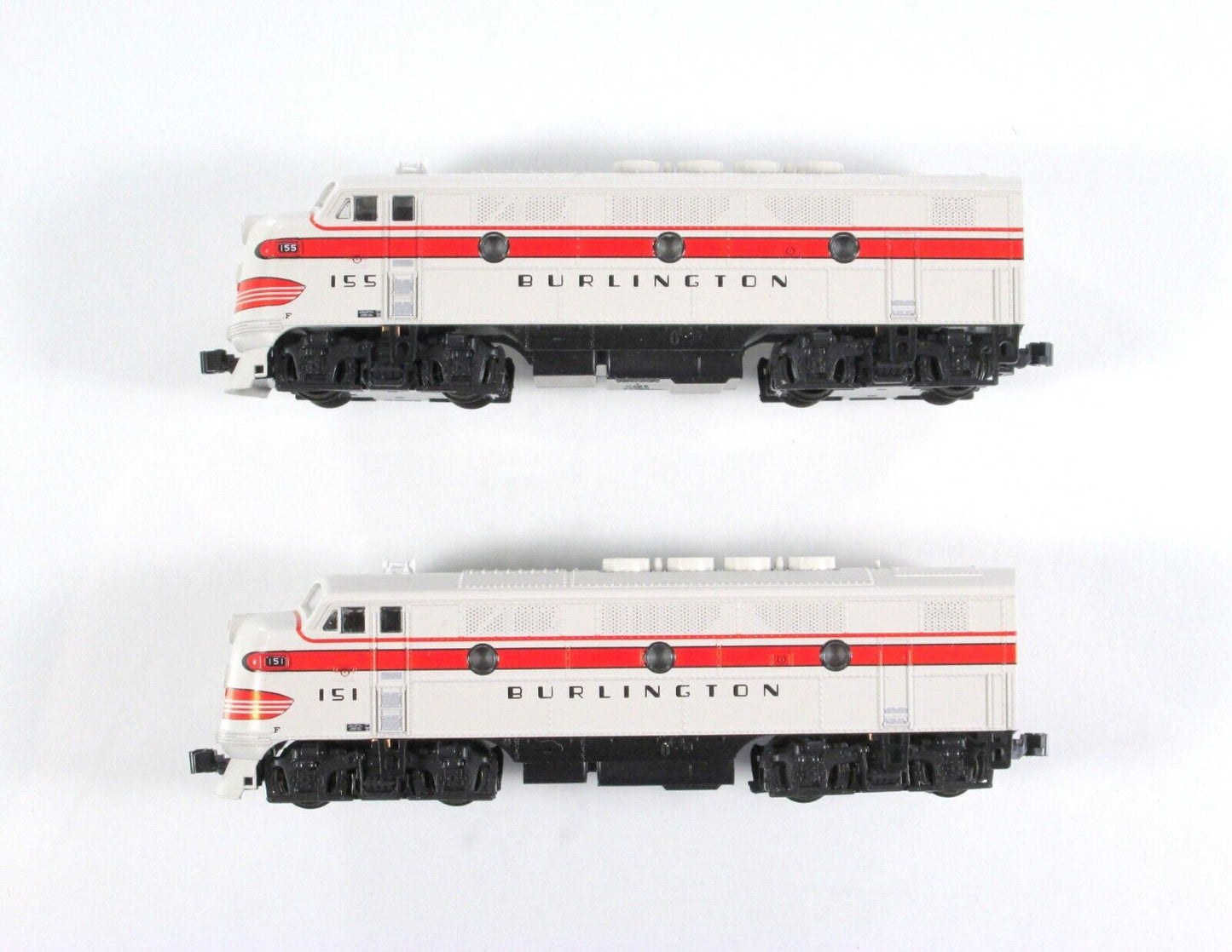 N Scale **CHICAGO BURLINGTON QUINCY** F2A Locomotive Set - Kato 106-0202 DCC Rdy