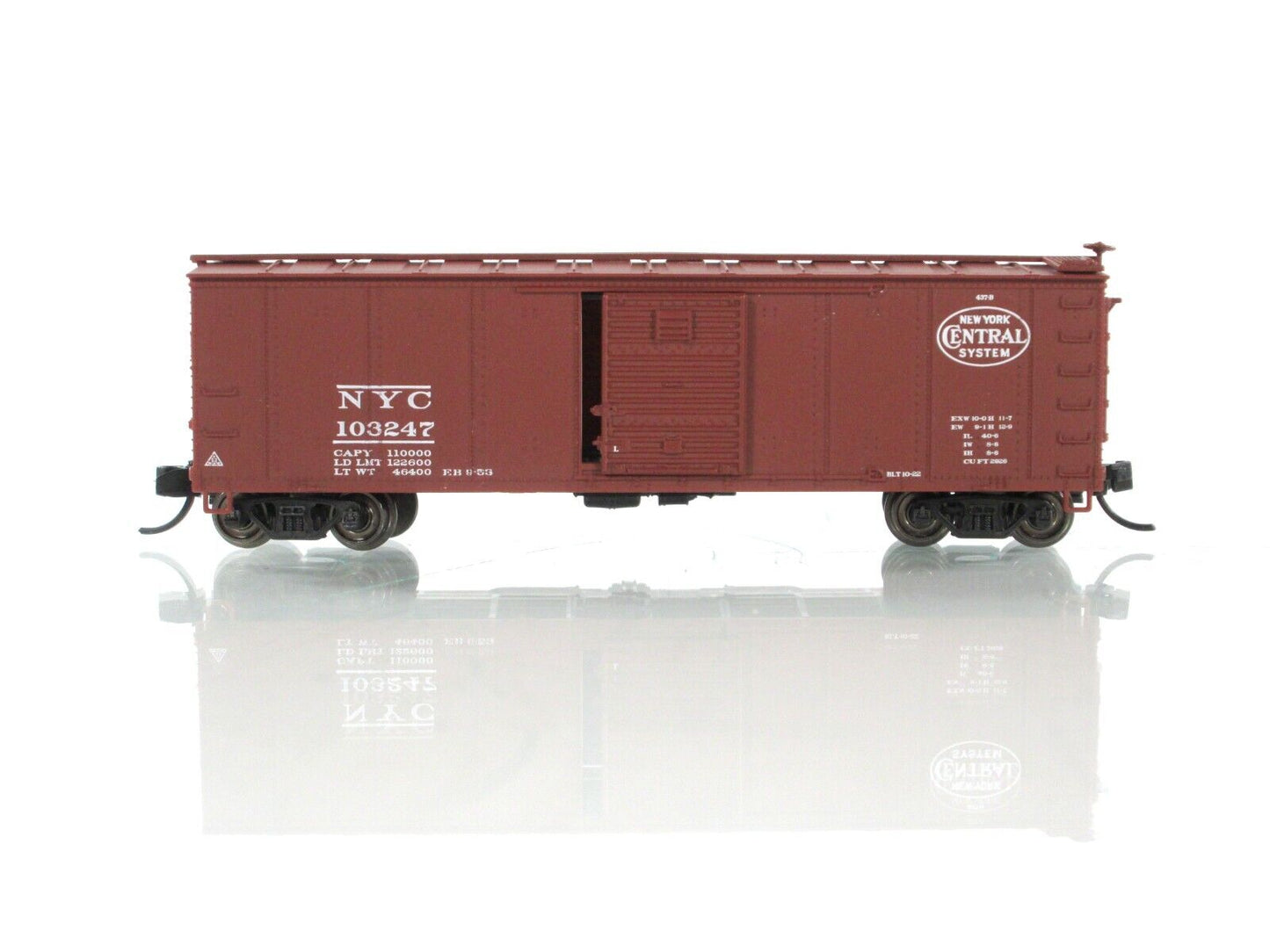 N Scale ***NEW YORK CENTRAL*** Post-1955 Steel Box Car 4-Pack - Broadway Limited