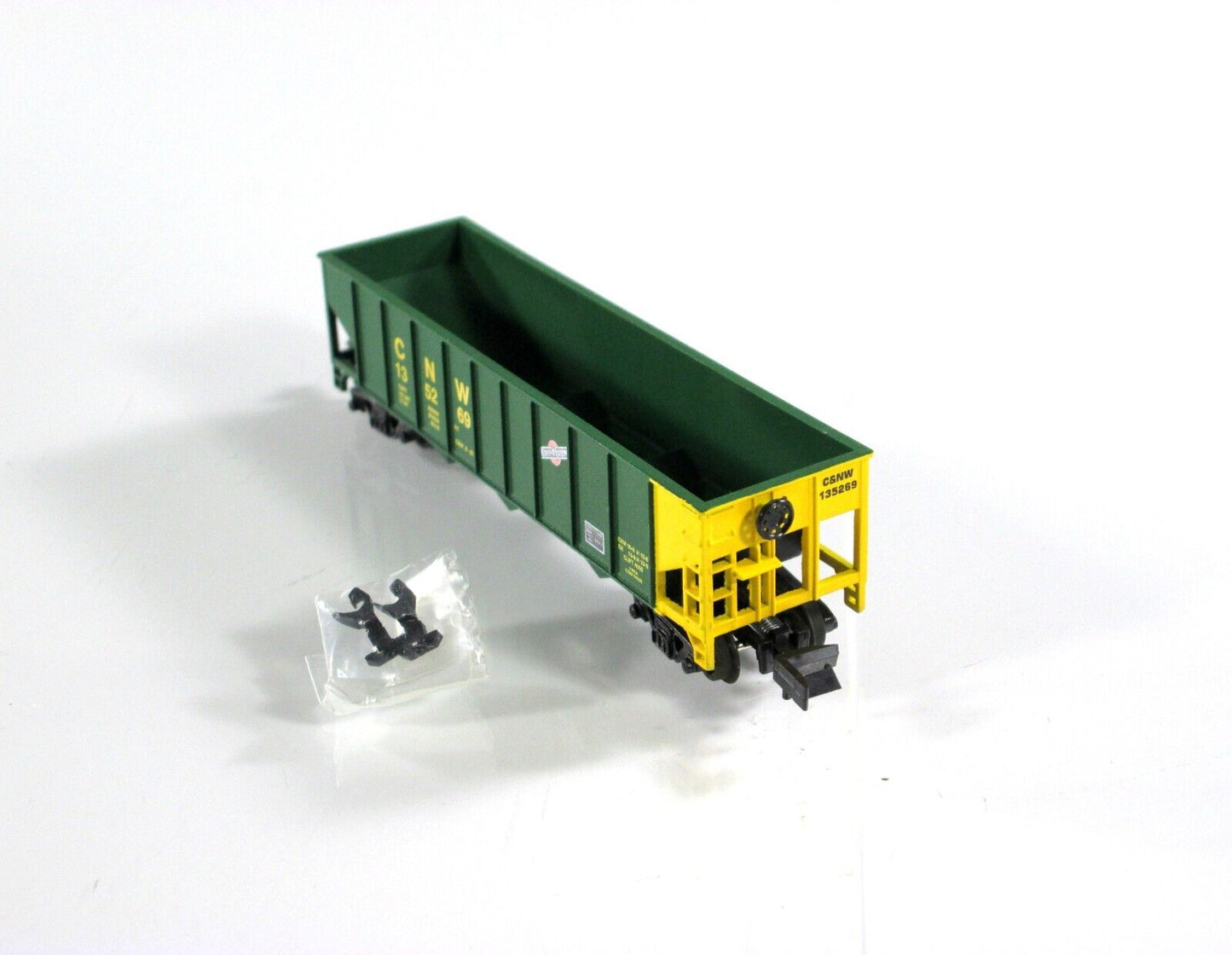 N Scale *CHICAGO NORTH WESTERN* Coal Hopper 6-Set -Roundhouse 86001, Knuckle Cpl