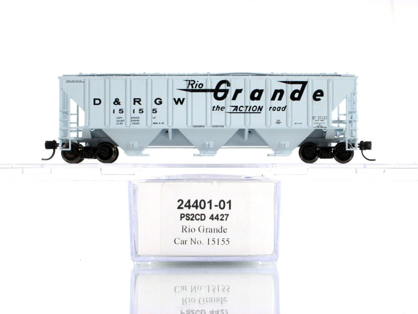 N Scale **DENVER RIO GRANDE** 3-Bay Hopper 12-Car Set -TrainWorx FVM 24401 *RARE