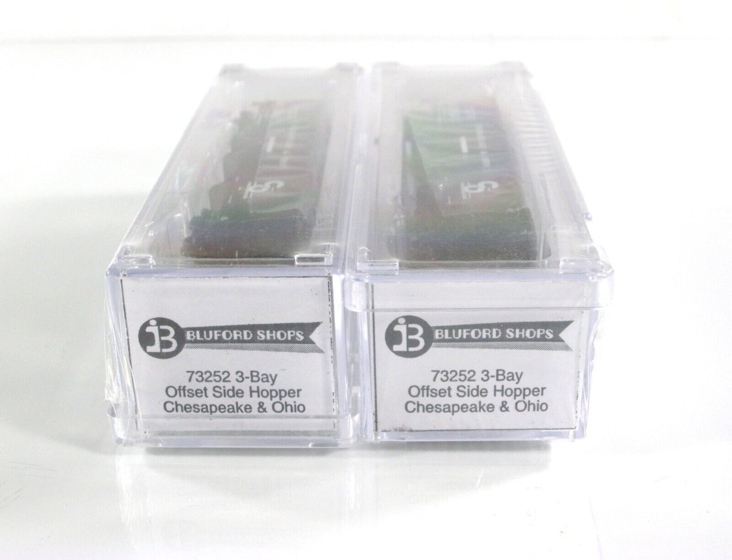 N Scale **CHESAPEAKE & OHIO** 3-Bay Hopper Set w/ Coal Loads ----- Bluford 73252