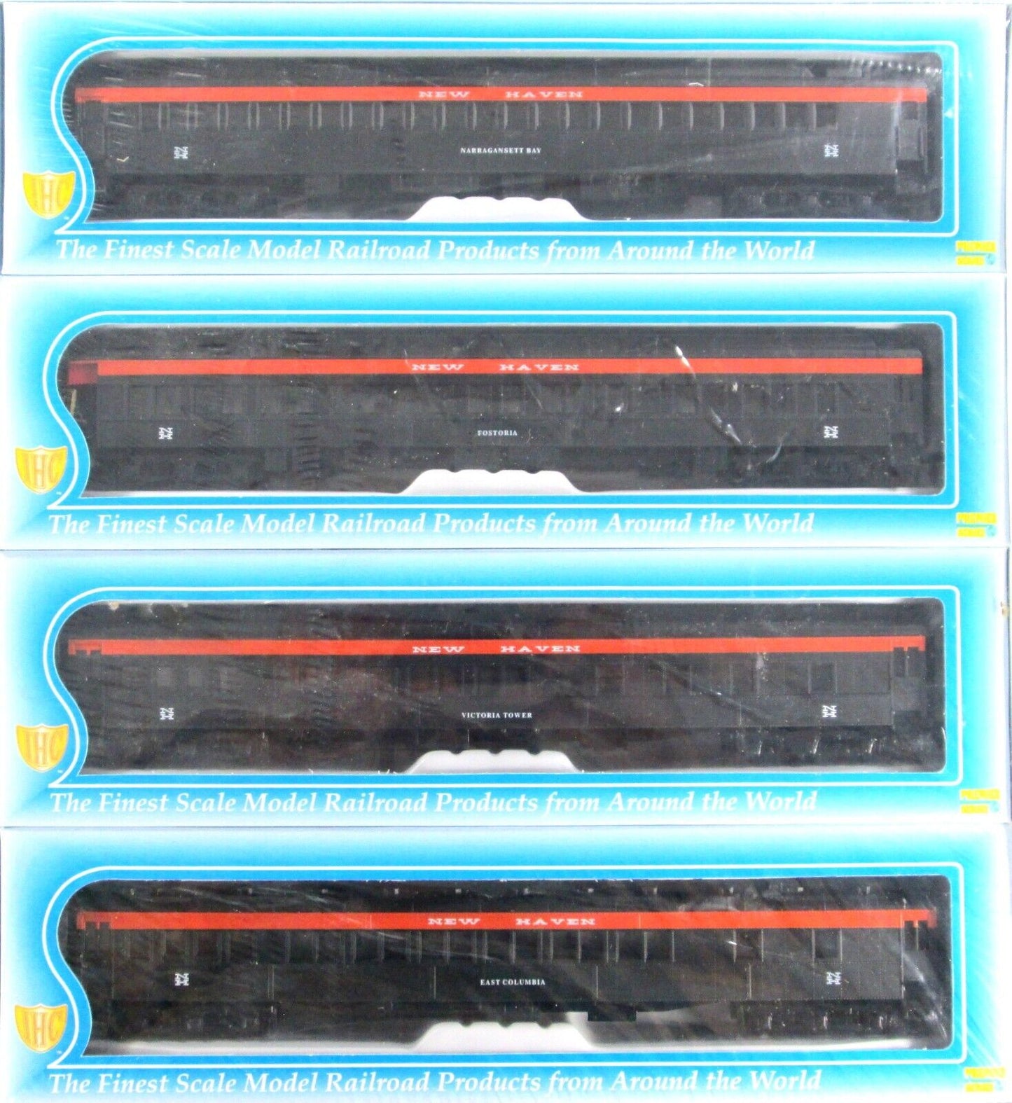 HO Scale **NEW HAVEN** 1920s Heavyweight Passenger Car 8-Pack Set - by IHC 49478