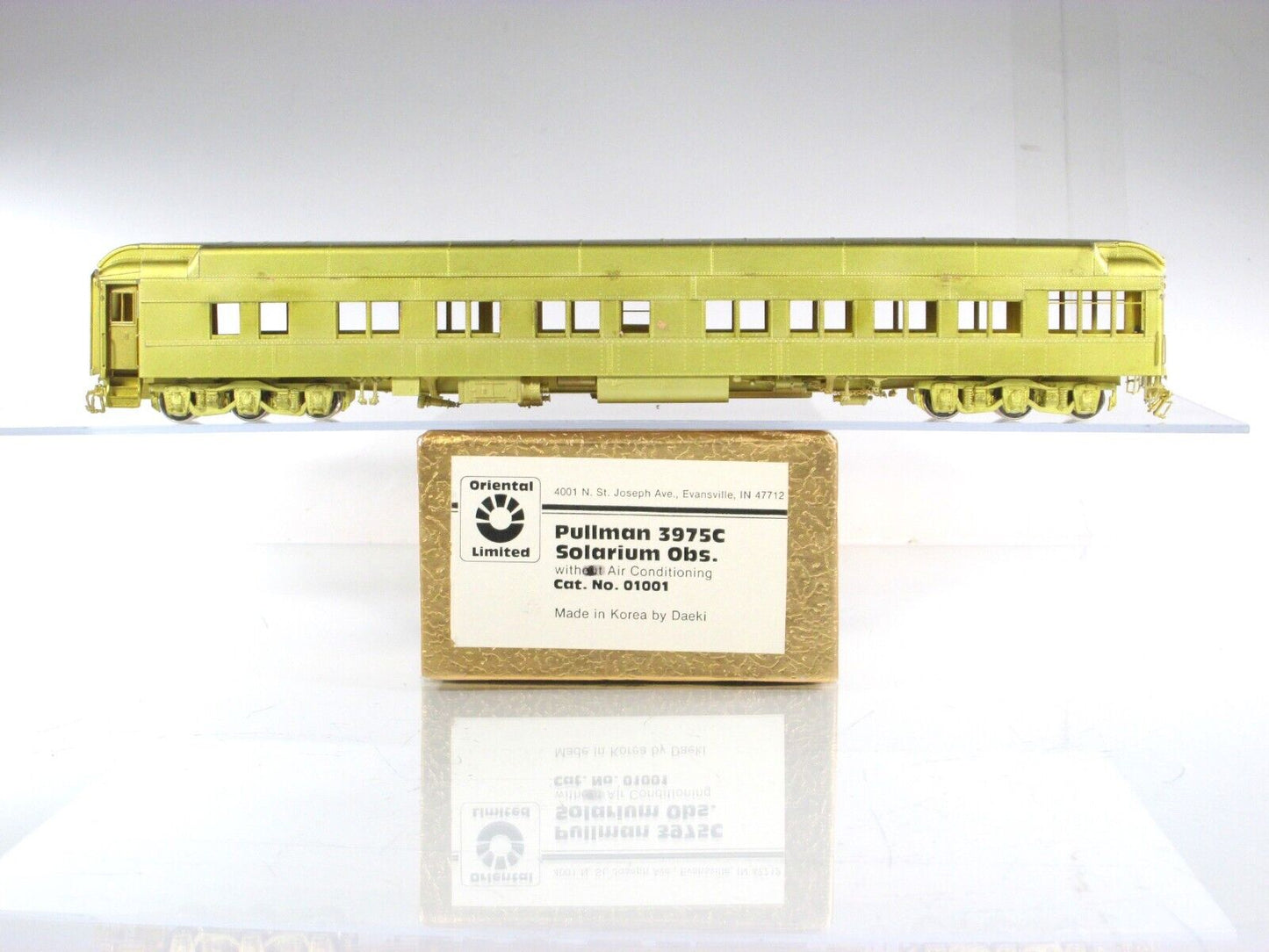 HO Scale BRASS *SOLARIUM OBSERVATION* PULLMAN 3975C - ORIENTAL-DAEKI 01000 *Read