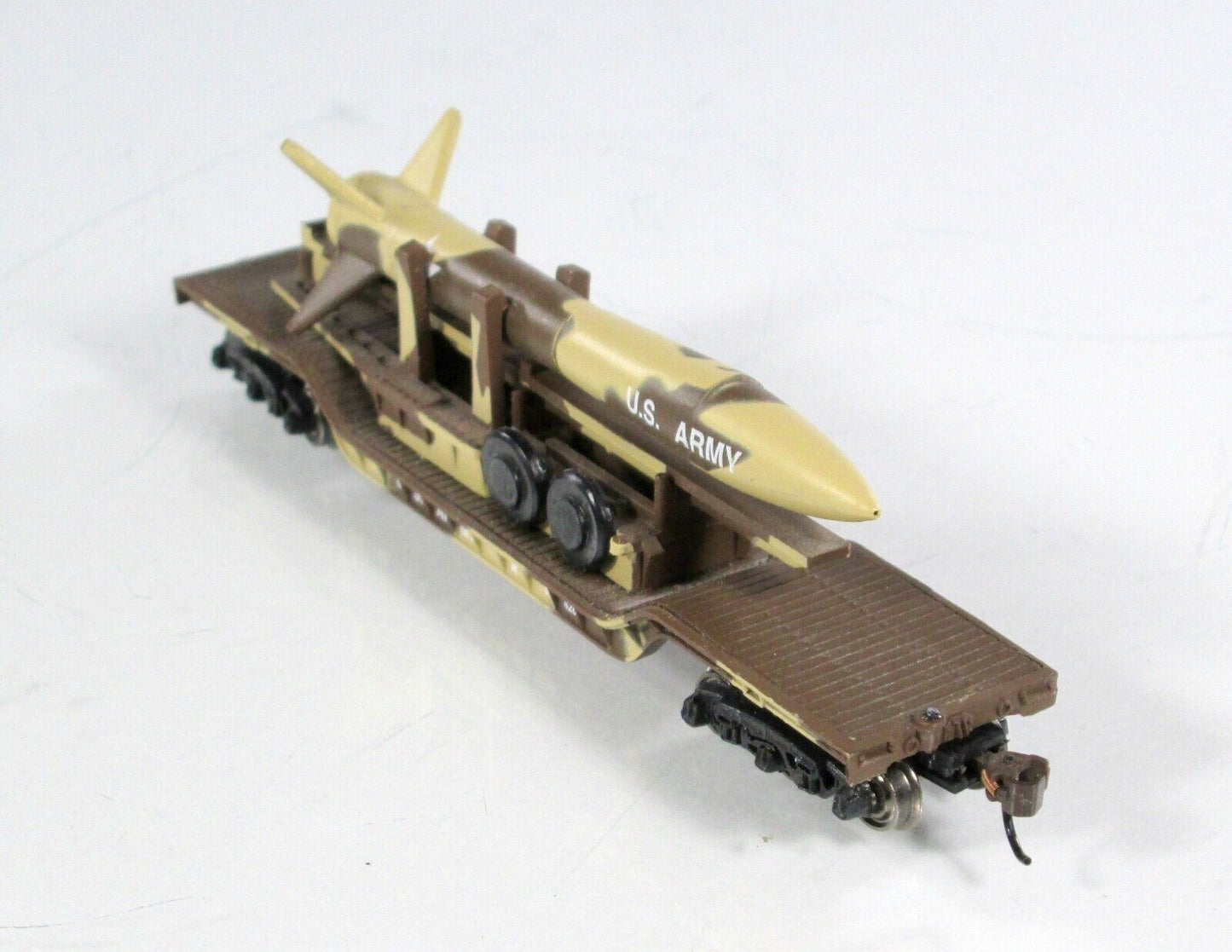 N Scale **US ARMY** Missile on Heavyweight Depressed Flat #56428 -Bachmann 71397