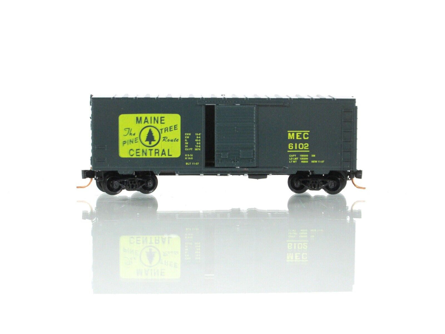 N Scale ***MAINE CENTRAL*** 40' Box Car Set - Premiere Editions 2538, MTL **RARE