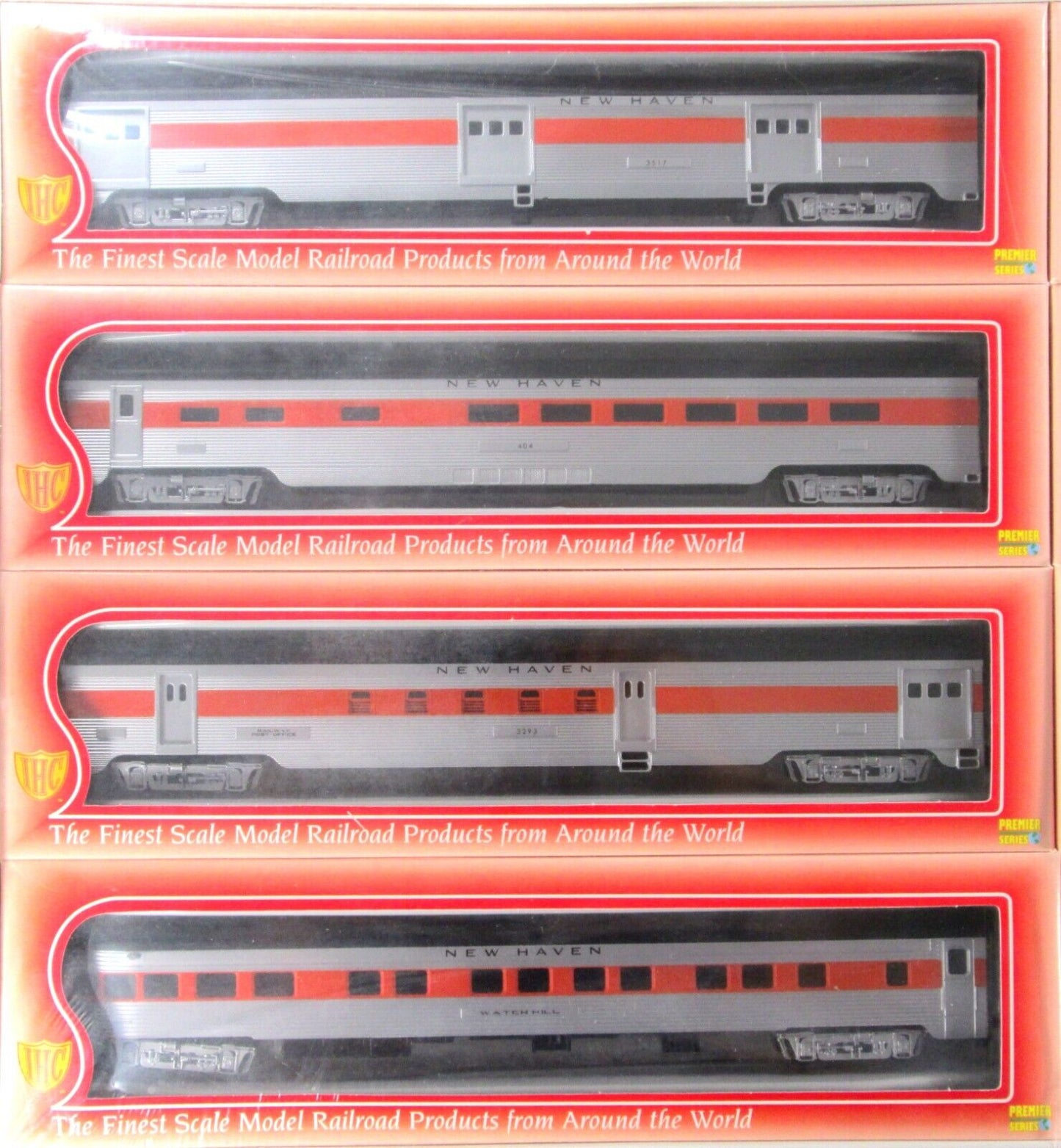 HO Scale **NEW HAVEN PATRIOT** Passenger Car 8-Pack Set - IHC 47368, 50034 *RARE