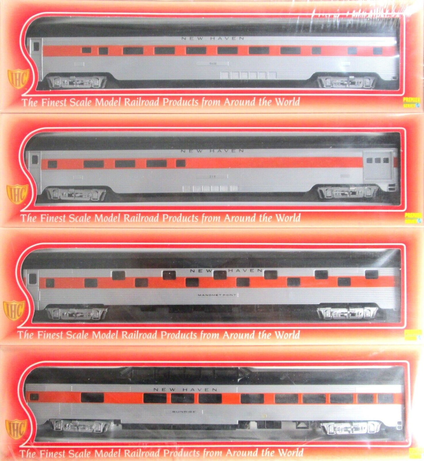HO Scale **NEW HAVEN PATRIOT** Passenger Car 8-Pack Set - IHC 47368, 50034 *RARE