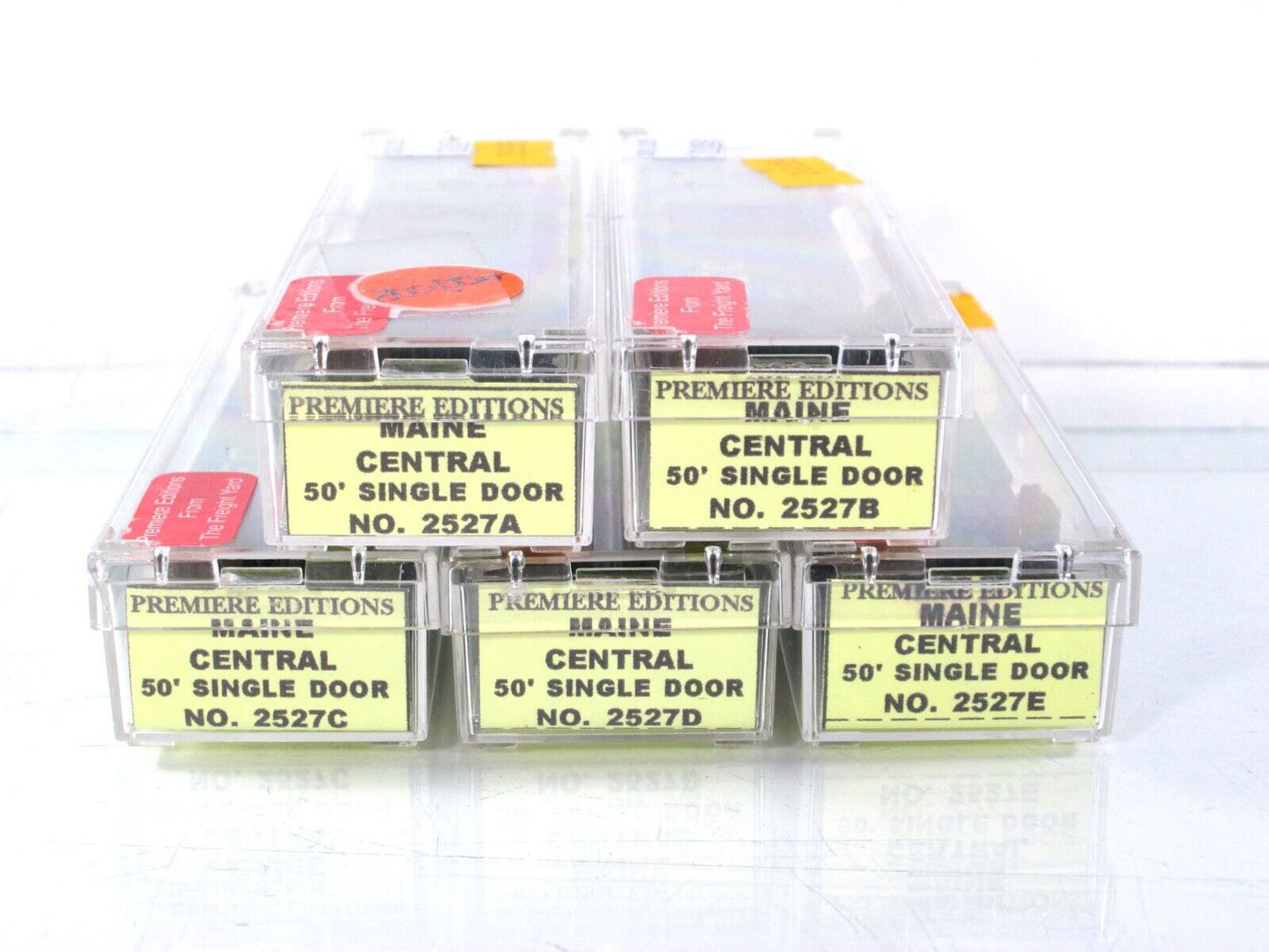 N Scale **MAINE CENTRAL** 50' Box Car 5-Set - Premiere Editions 2527, MTL **RARE