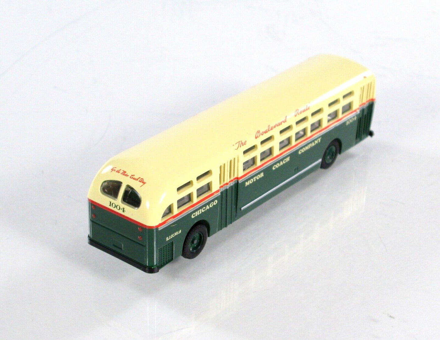 N Scale **CHICAGO MOTOR COACH Co.** Boulevard Route #1004 - WHEELS of TIME 90687