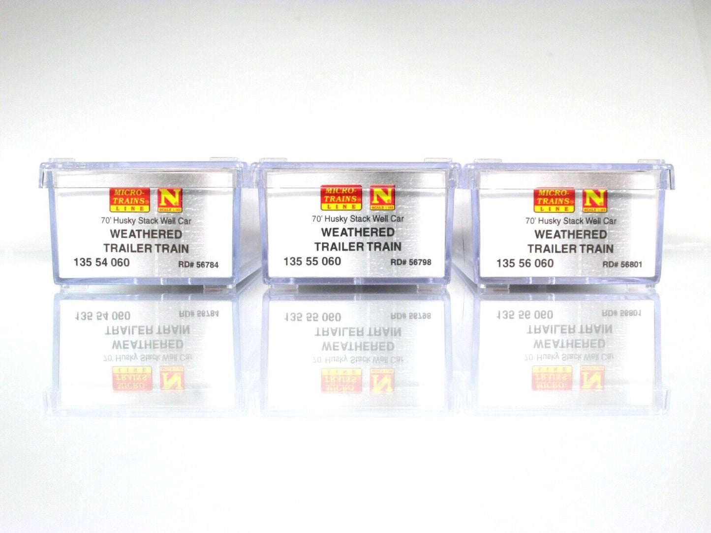 N Scale **TRAILER TRAIN** Weathered Well Car 3-Pack Set -- Micro Trains 99305450
