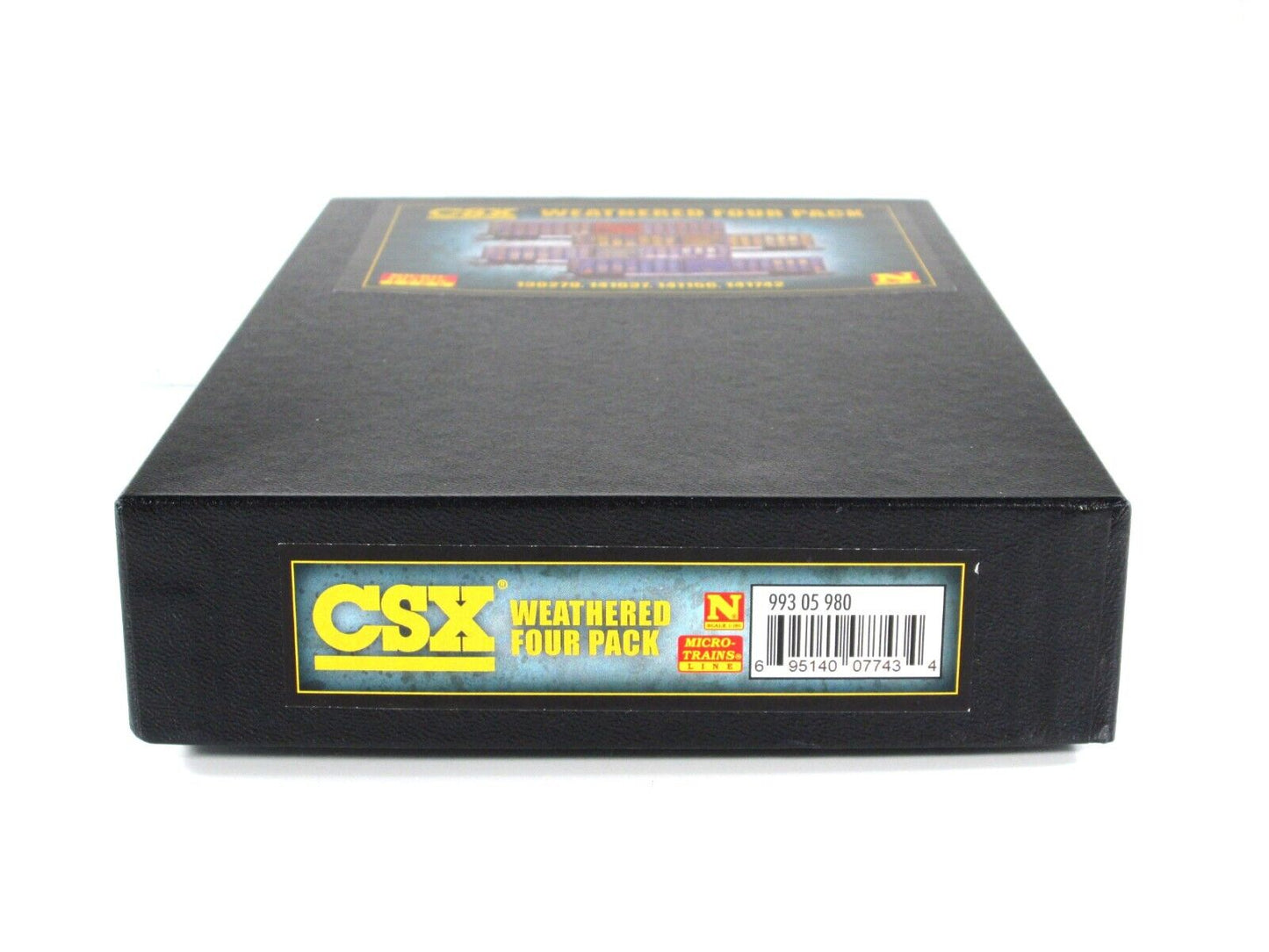 N Scale *CSX* Weathered & Graffiti 50' Box Car 4-Pack Set -Micro Trains 99305980
